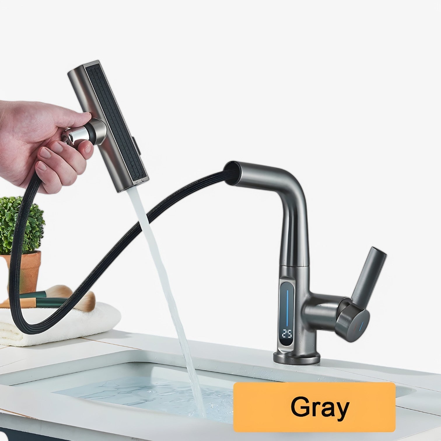 Temperatura digitale e uscita a cascata estraibile Uomo - grigio - cascata digitale estraibile Home Home & Garden temperatura temperatura digitale uomo uscita - Concept Palermo