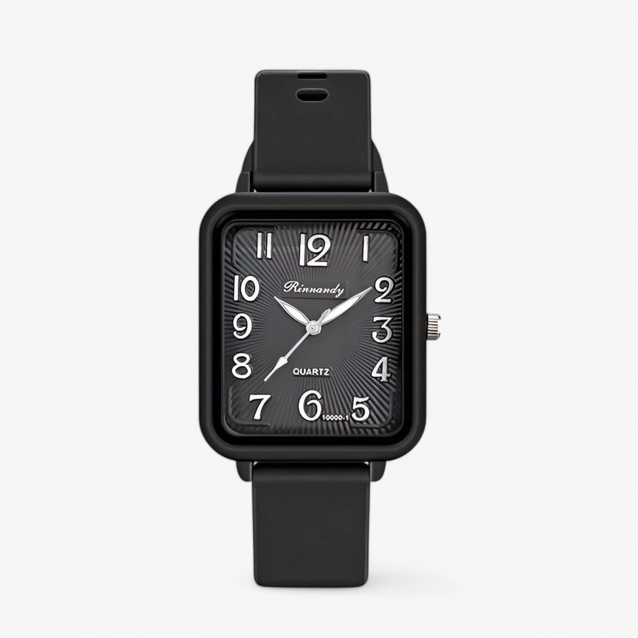 Orologio Digitale Rettangolare con Cinturino in Silicone Donna - nero - accessoires cinturino digitale donna horloges orologio orologio digitale rettangolare silicone watches - Concept Palermo