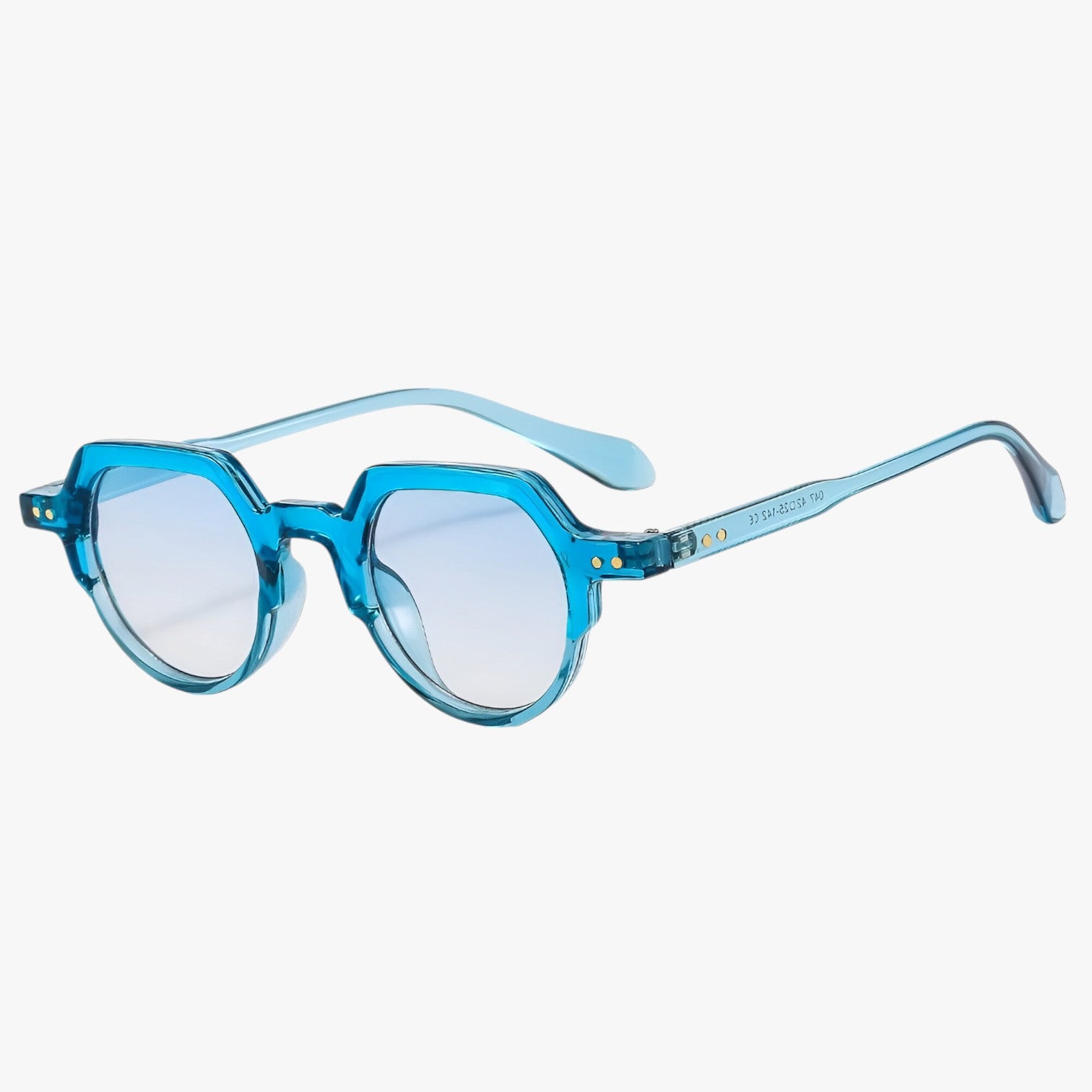 Occhiali da Sole Punk UV400 Design Irregolare Retrò con Lenti Oceaniche - blu come in foto - design Fashion Sunglasses irregolare lenti occhiali occhiali sole oceaniche punk retr sun glasses Sunglasses - Concept Palermo