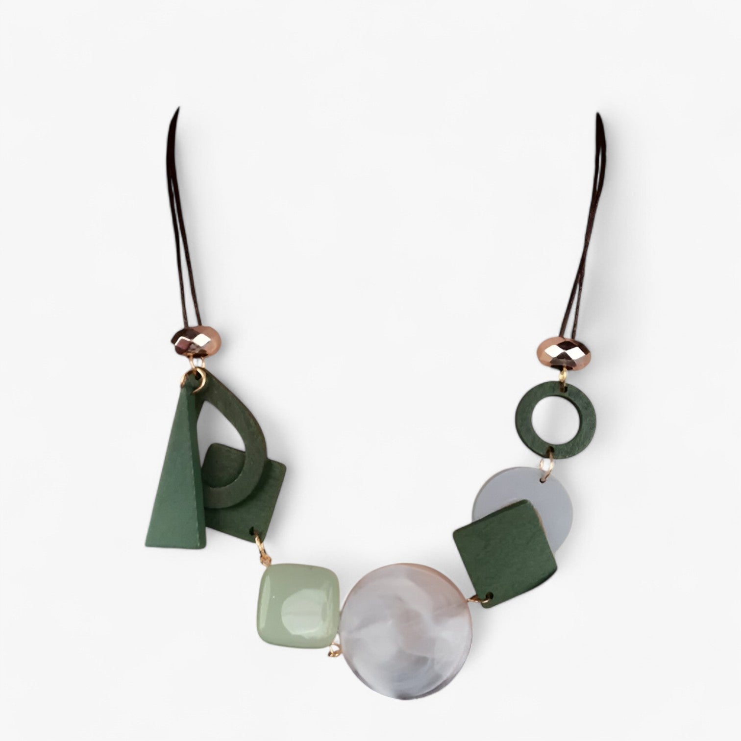 Collana con pendente geometrico vintage - Eleganza etnica fatta a mano Lana - Grigio - collana collana pendente eleganza etnica fatta geometrico Gift Gifts for women jewelry lana necklace for men NECKLACES - Concept Palermo