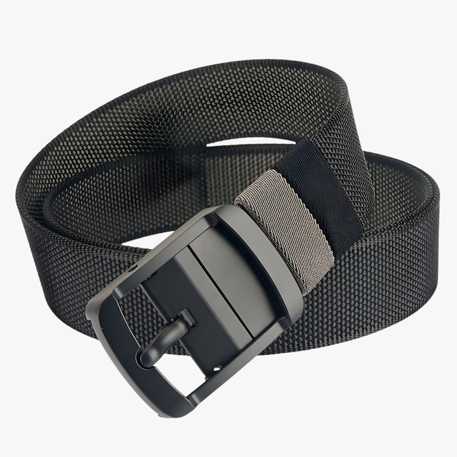 Cintura reversibile in nylon: 2 look in 1 per ogni stile Uomo - grigio-nero 120cm - Belts belts for men cintura cintura reversibile look Mens belt nylon ogni reversibile stile - Concept Palermo