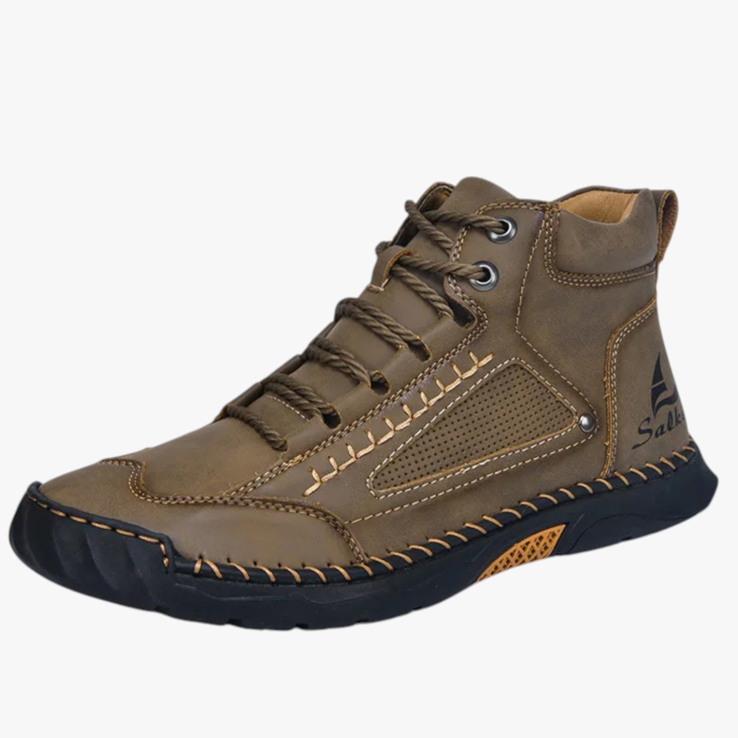 Stivali da Uomo Fatti a Mano Design in Pelle, Traspiranti & Stile Casual - khaki - Boots & Shoes casual design fatti mano Men's Shoes pelle shoes shoes for men stile stivali - Concept Palermo
