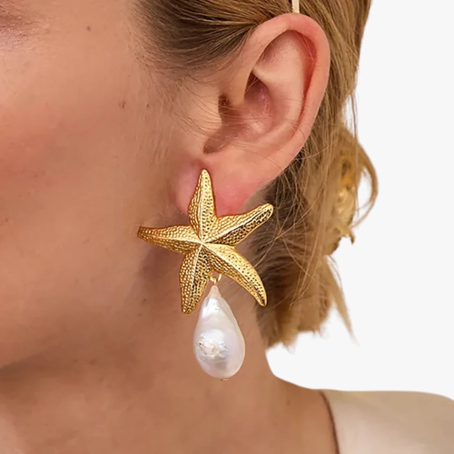 Orecchini a forma di stella marina alla moda per un'atmosfera estiva - - alla atmosfera EARRINGS Earrings for Women Girls estiva forma jewelry marina moda New Fashion Earrings orecchini womens earring - Concept Palermo