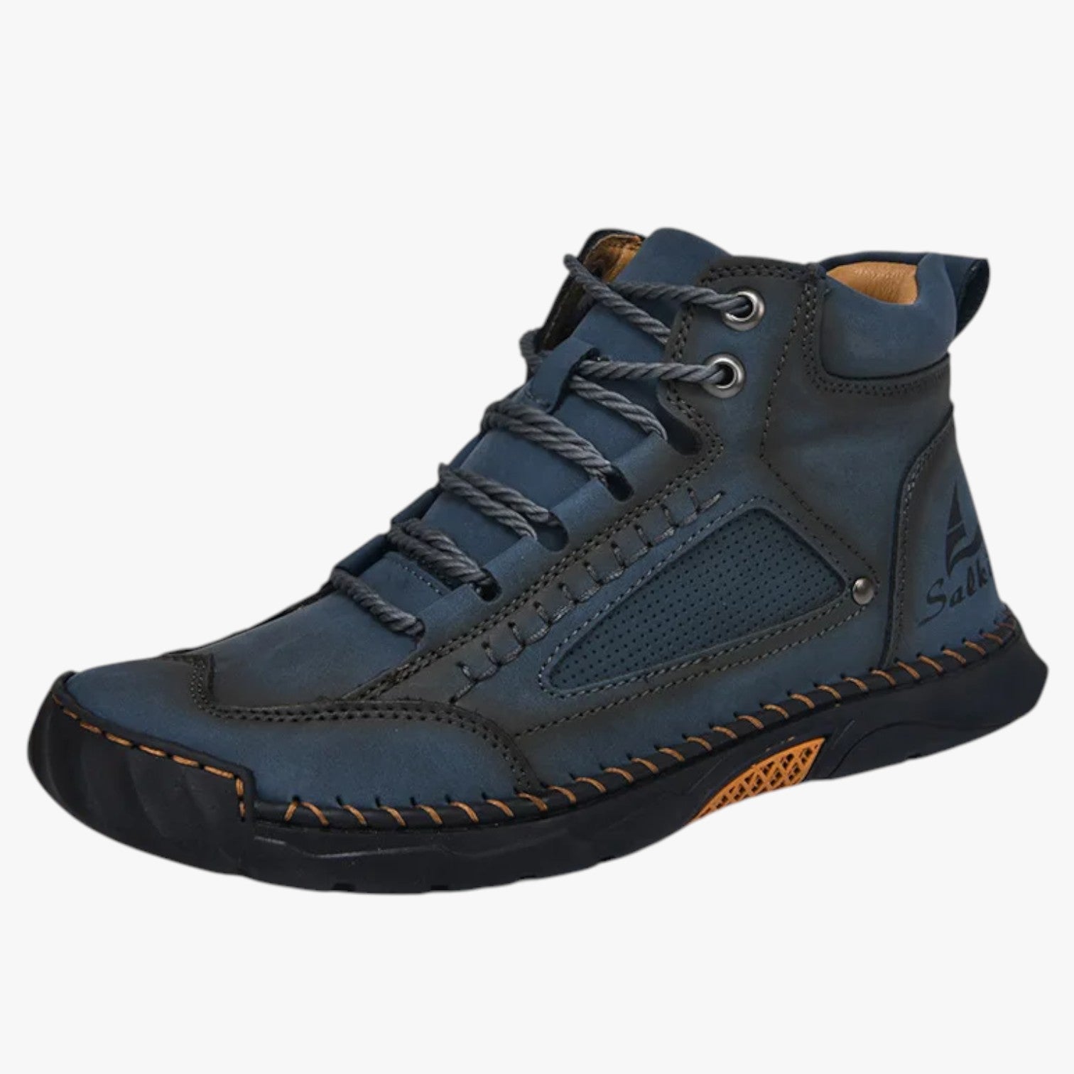 Stivali da Uomo Fatti a Mano Design in Pelle, Traspiranti & Stile Casual - blu scuro - Boots & Shoes casual design fatti mano Men's Shoes pelle shoes shoes for men stile stivali - Concept Palermo