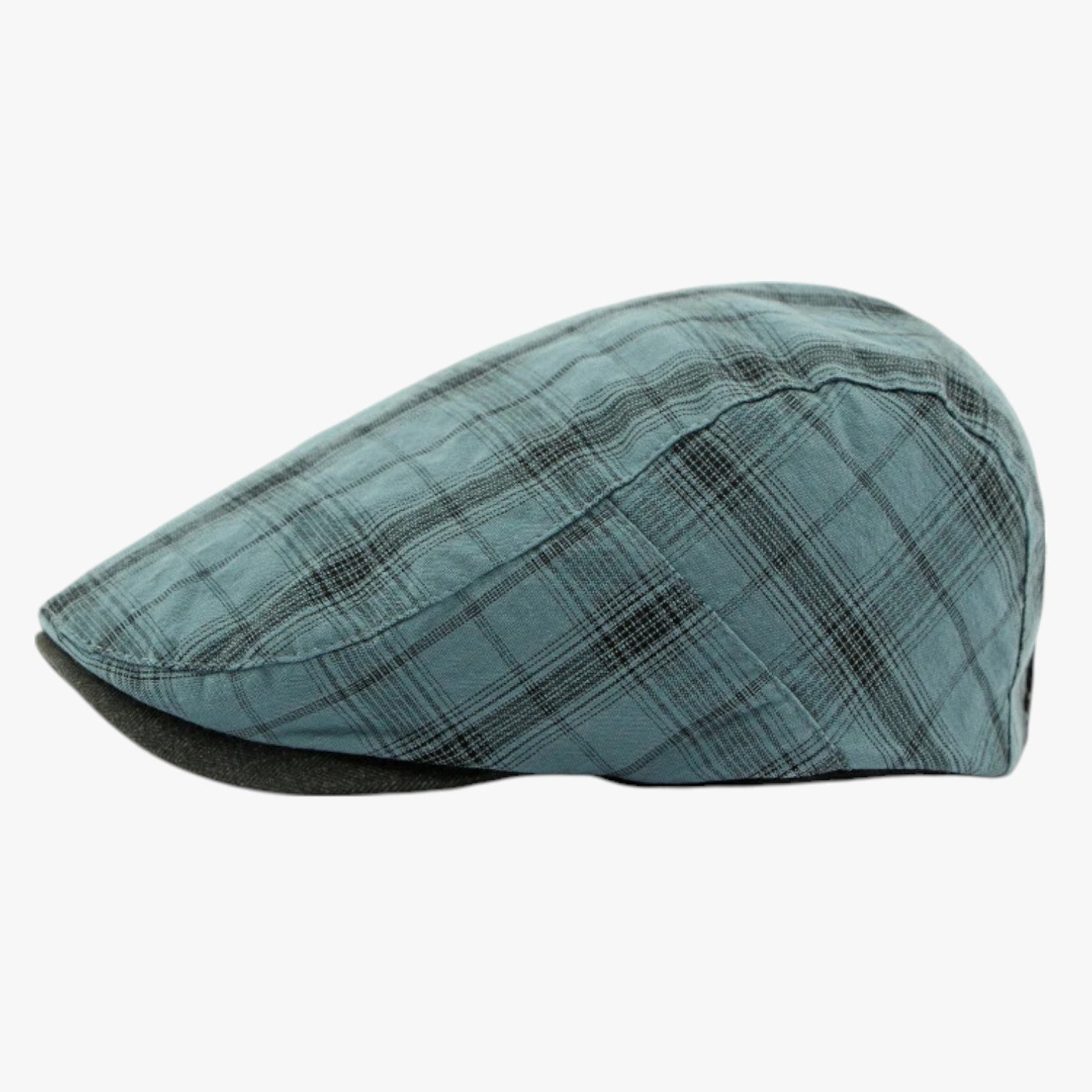Berretto Tartan Retro in Cotone Uomo - blu - berretto berretto tartan caps cotone men's hat mens cap retro tartan uomo - Concept Palermo