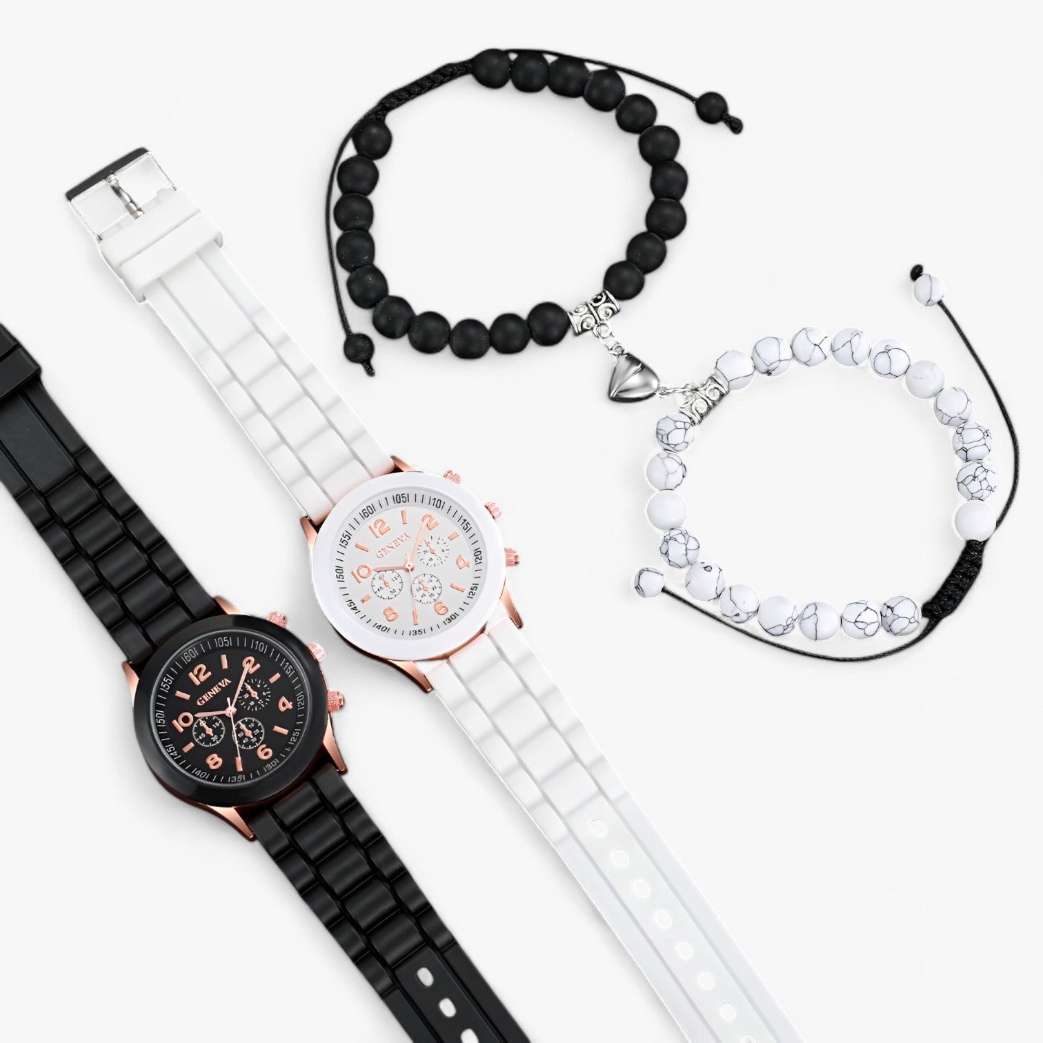 Set di orologi al quarzo stiloso con braccialetti a forma di cuore Oro Donna - - braccialetti cuore donna eva | set di orologi al quarzo stiloso con braccialetti a forma di cuore - €25 forma Gift Gifts for women orologi orologi quarzo quarzo valentines day gift watch watches - Concept Palermo