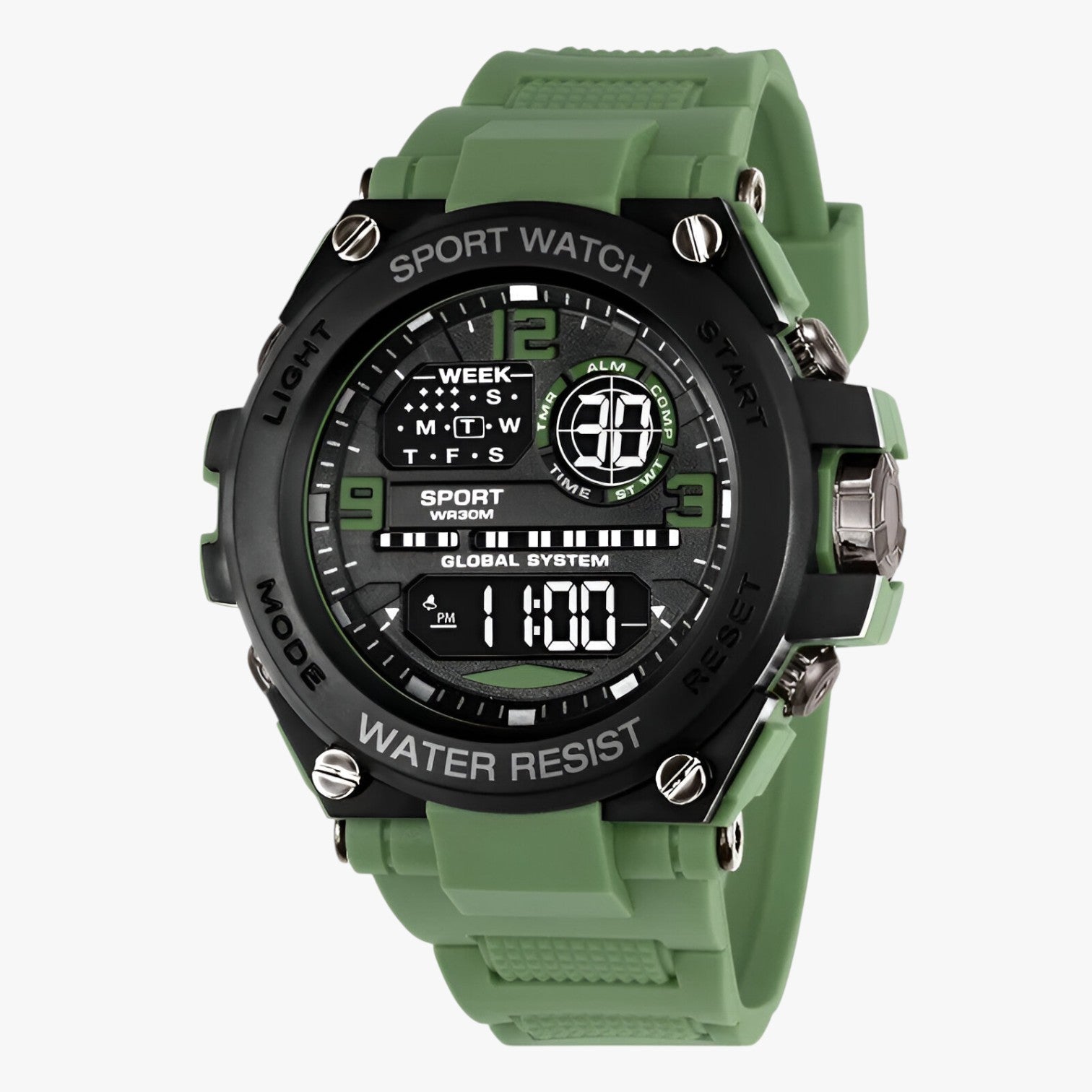 Orologio sportivo impermeabile antiurto Uomo - Verde No - antiurto impermeabile orologio orologio sportivo sportivo uomo watch watch for men watches WATCHES FOR MEN - Concept Palermo