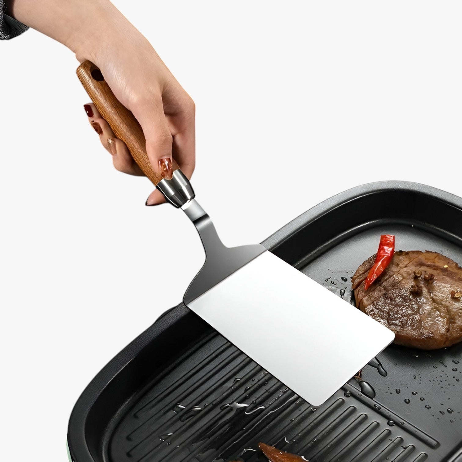 Spatola per barbecue resistente con manico in legno - - barbecue Kitchen kitchen & dining kitchen tools legno manico resistente spatola spatola barbecue - Concept Palermo