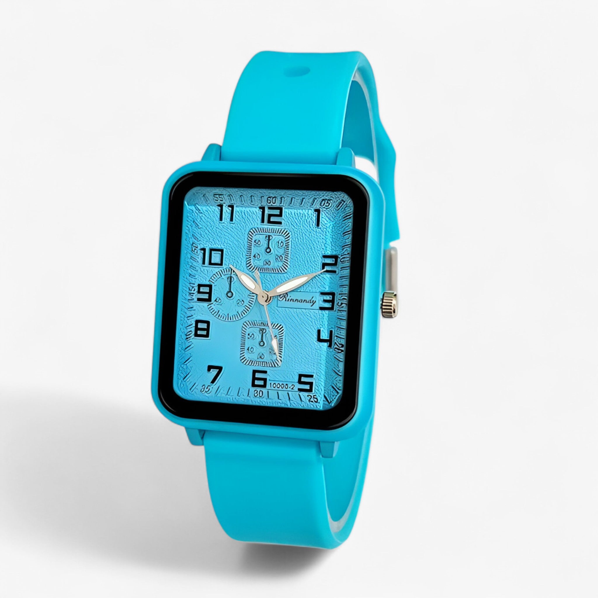 Orologio sportivo da donna al quarzo con cinturino in silicone blu - Blu Verde - cinturino donna female watch orologio orologio sportivo quarzo silicone sportivo watch for women watches - Concept Palermo