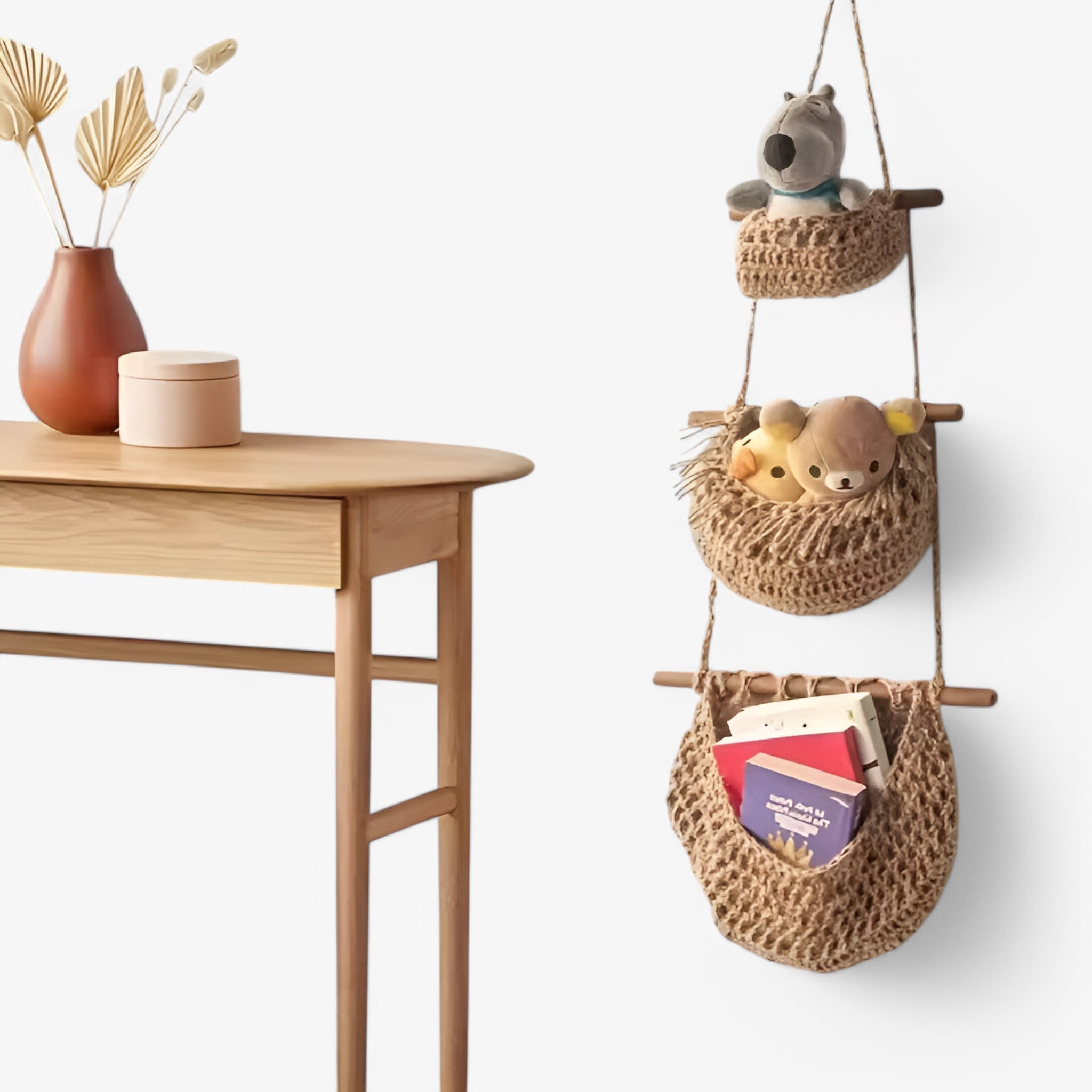 Cesto di frutta in iuta a 3 livelli da appendere Uomo - - appendere cesto cesto frutta frutta home & garden huis & tuin iuta livelli uomo - Concept Palermo