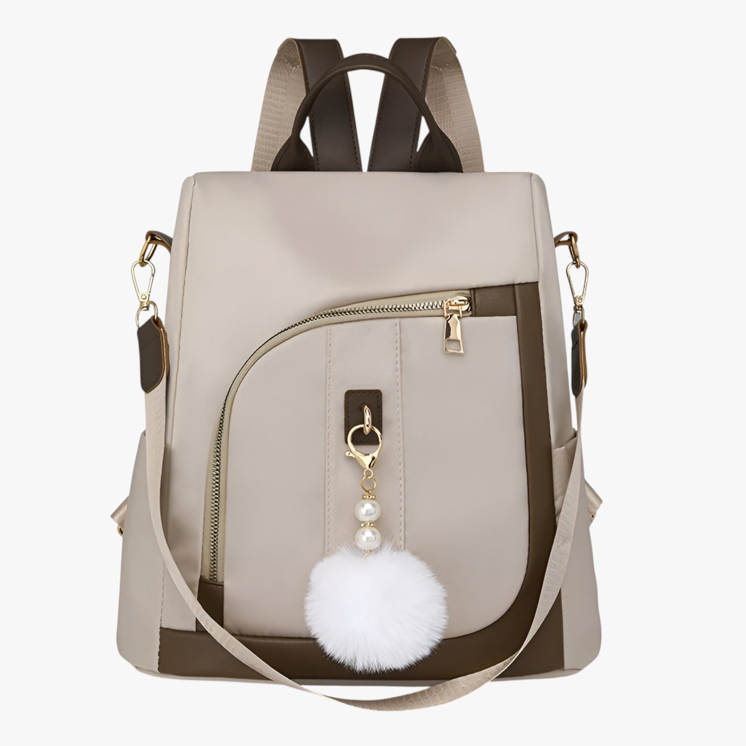 Zaino in nylon leggero con grande capacità Uomo - Beige - Bags capacità handbags leggero nylon uomo women bags Women's handbags zaino zaino nylon - Concept Palermo