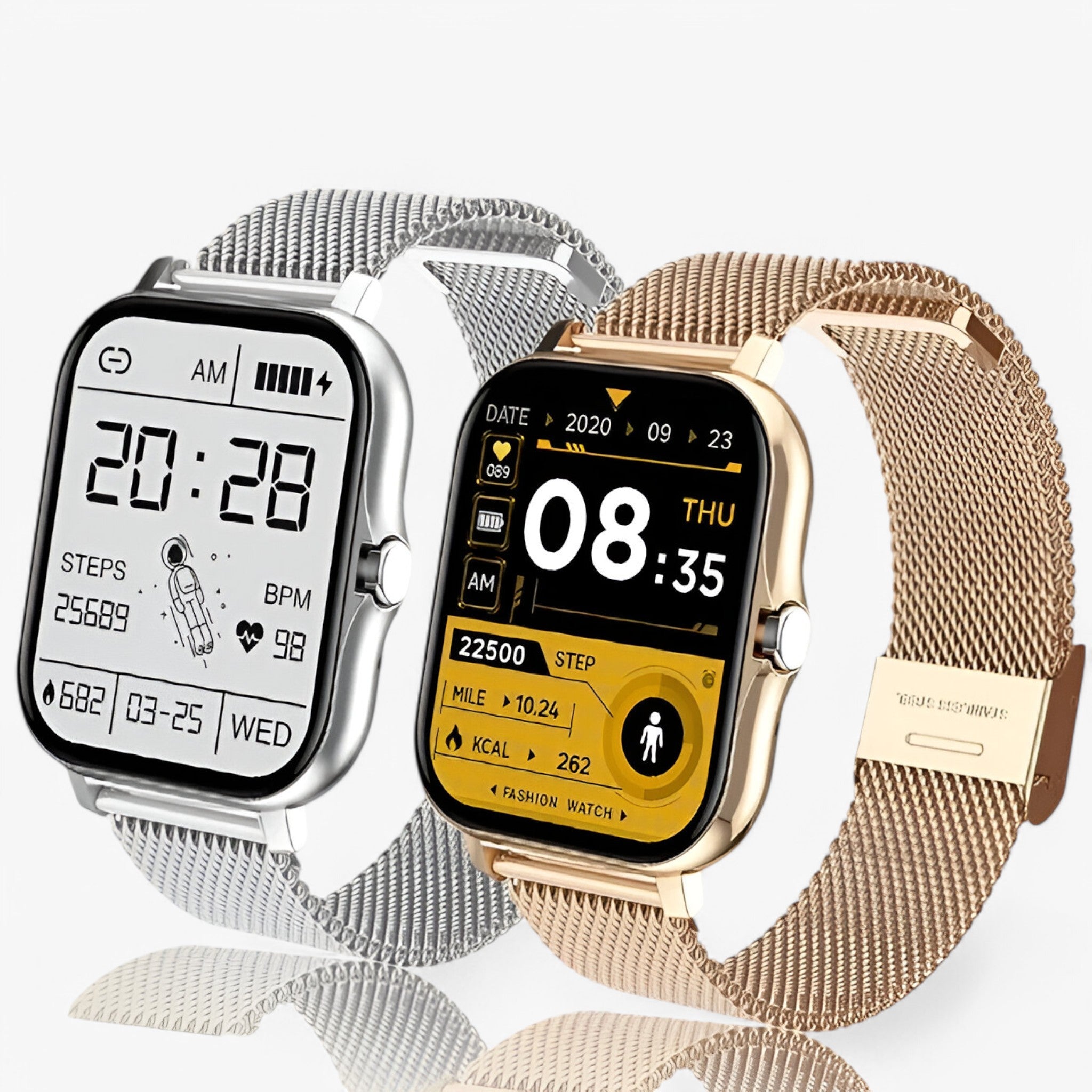 Smartwatch Uomo Nero con Cardiofrequenzimetro, Notifiche, Monitor Sonno e Contapassi - - accessoires horloges intelligente smartwatch smartwatch intelligente uomo watches - Concept Palermo