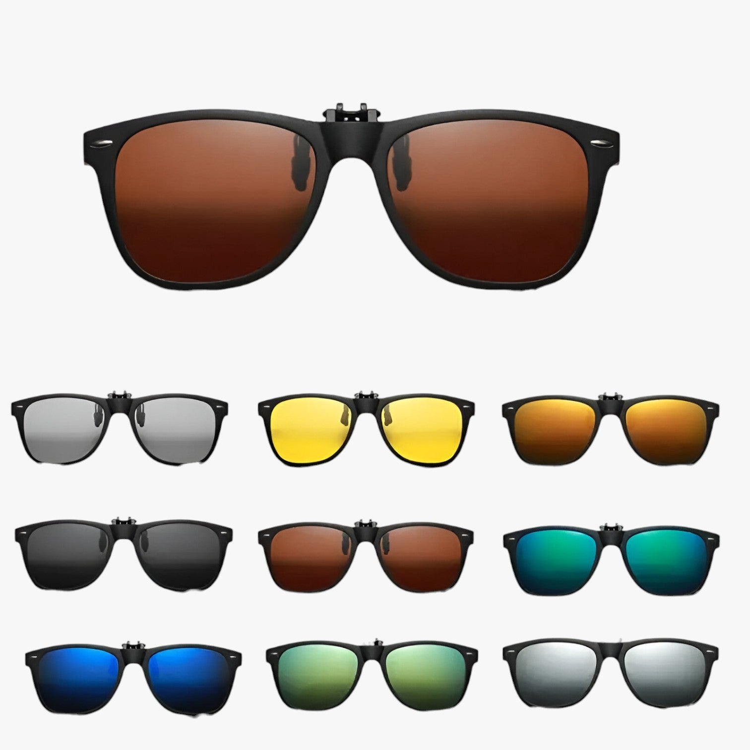 Occhiali da Guida Flip-Up Polarizzati – Visione Nitida Giorno e Notte Uomo - - flip giorno guida mens sunglasses nitida notte occhiali occhiali guida polarizzati sun glasses Sunglasses sunglasses polarized men - Concept Palermo