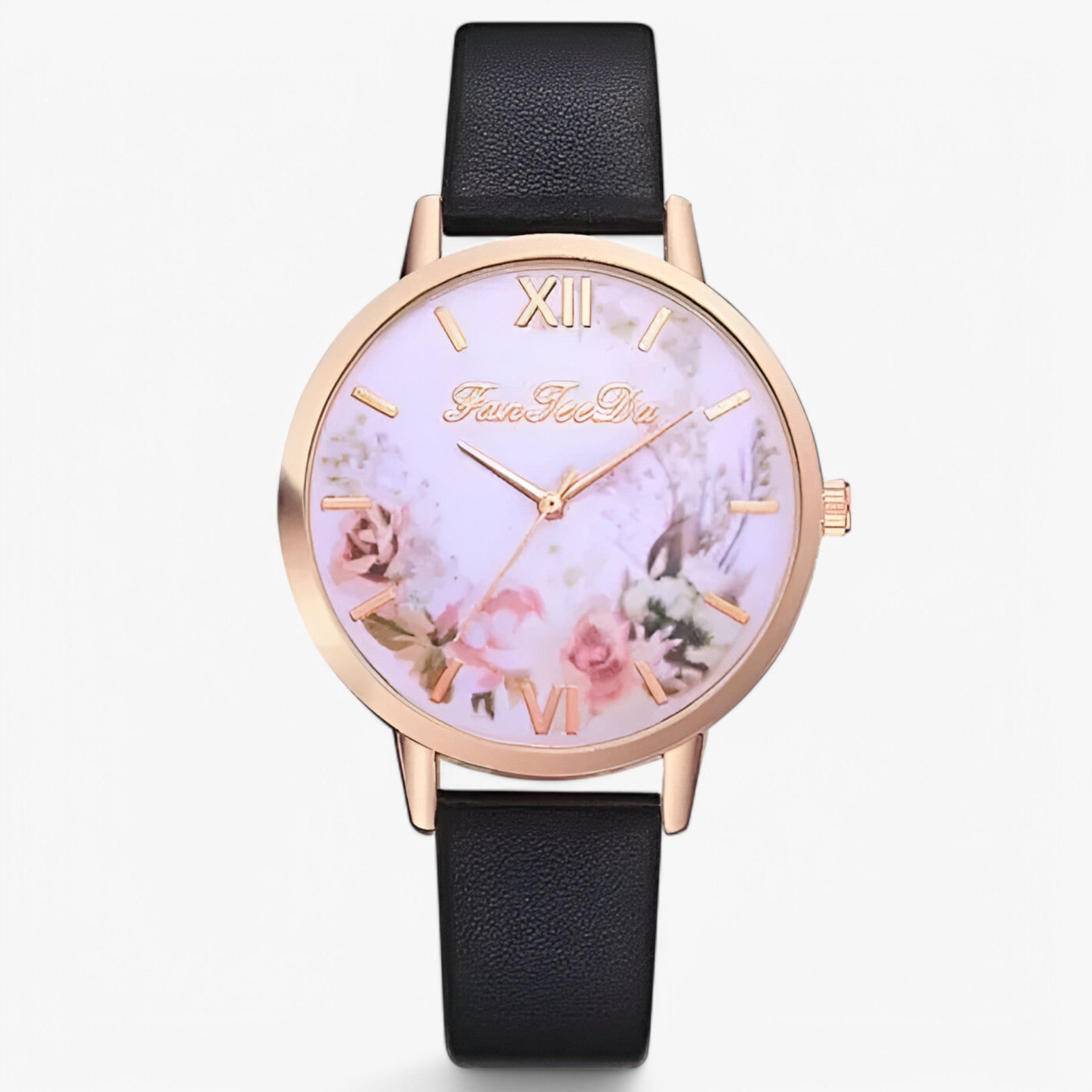 Orologio da donna con cinturino in pelle e design semplice e alla moda - nera - alla cinturino design donna female watch moda orologio orologio donna pelle watch for women - Concept Palermo