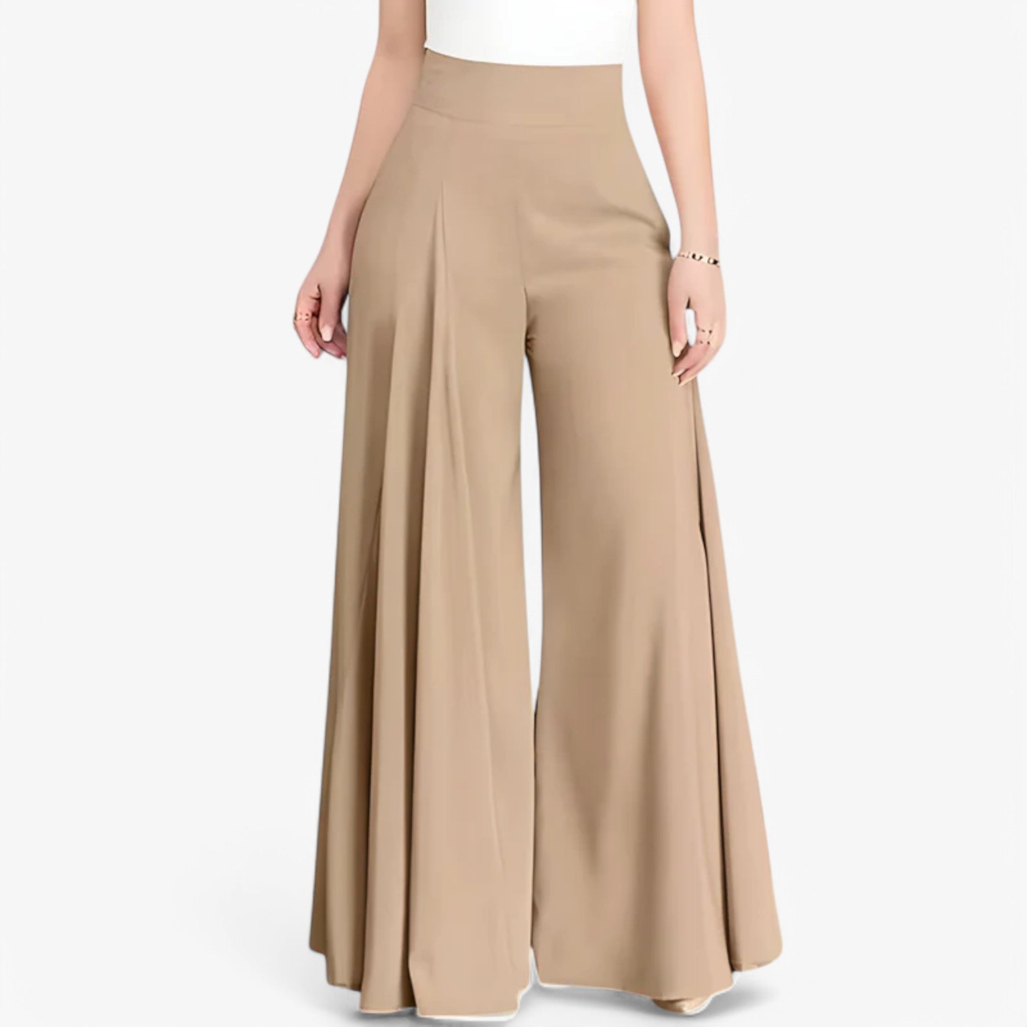 Pantaloni a gamba larga: e comodi Uomo - Cachi - comodi gamba larga pantaloni pantaloni gamba pants uomo - Concept Palermo