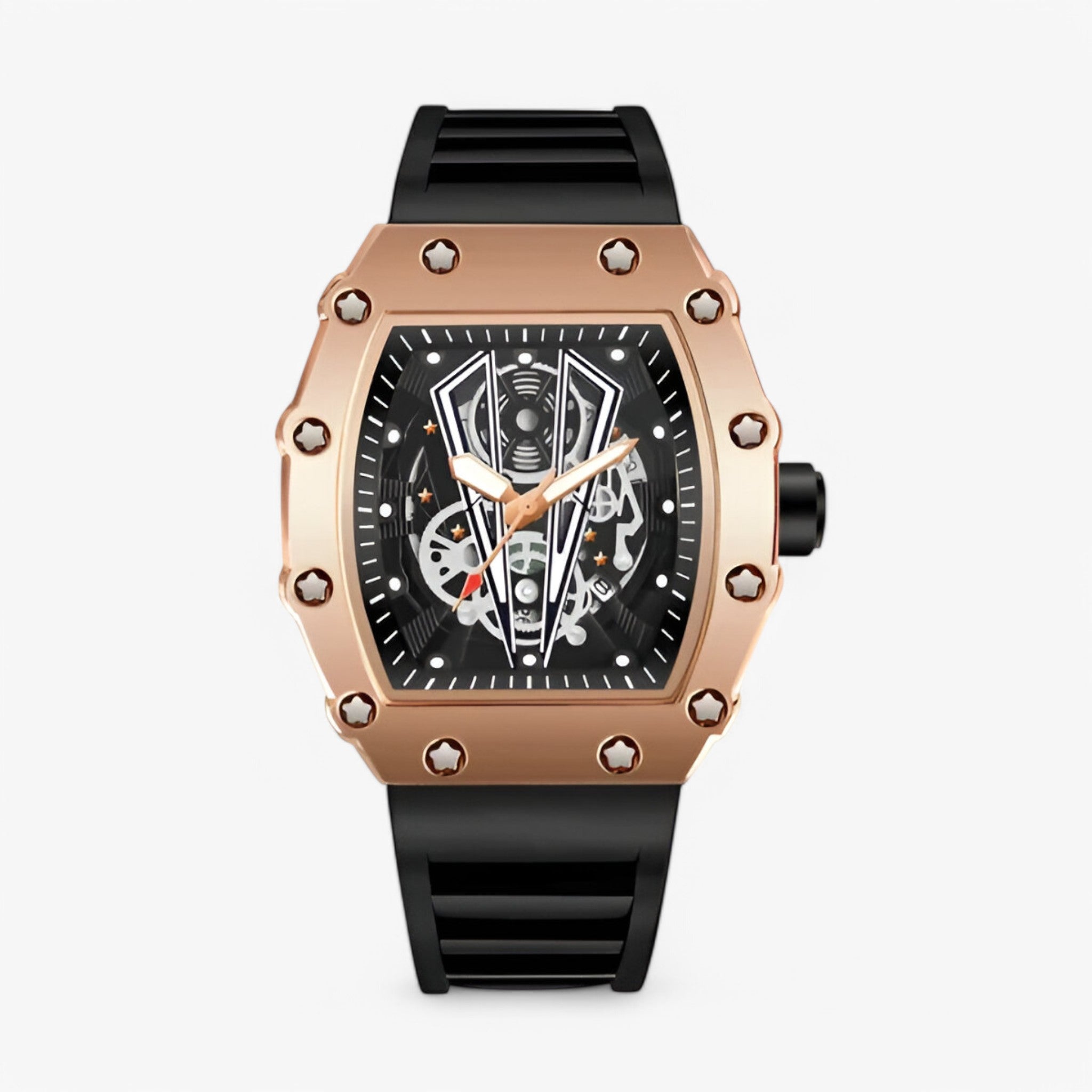 Orologio sportivo di lusso quadrato Uomo - Rosa - accessoires horloges orologio orologio sportivo quadrato sport sportivo uomo watches - Concept Palermo