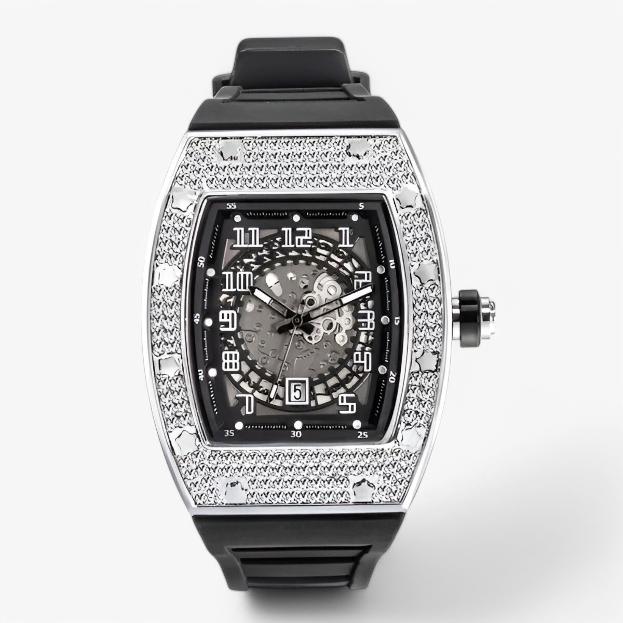 Orologio Tonneau di lusso - Argento - accessoires horloges orologio orologio tonneau tonneau watches - Concept Palermo