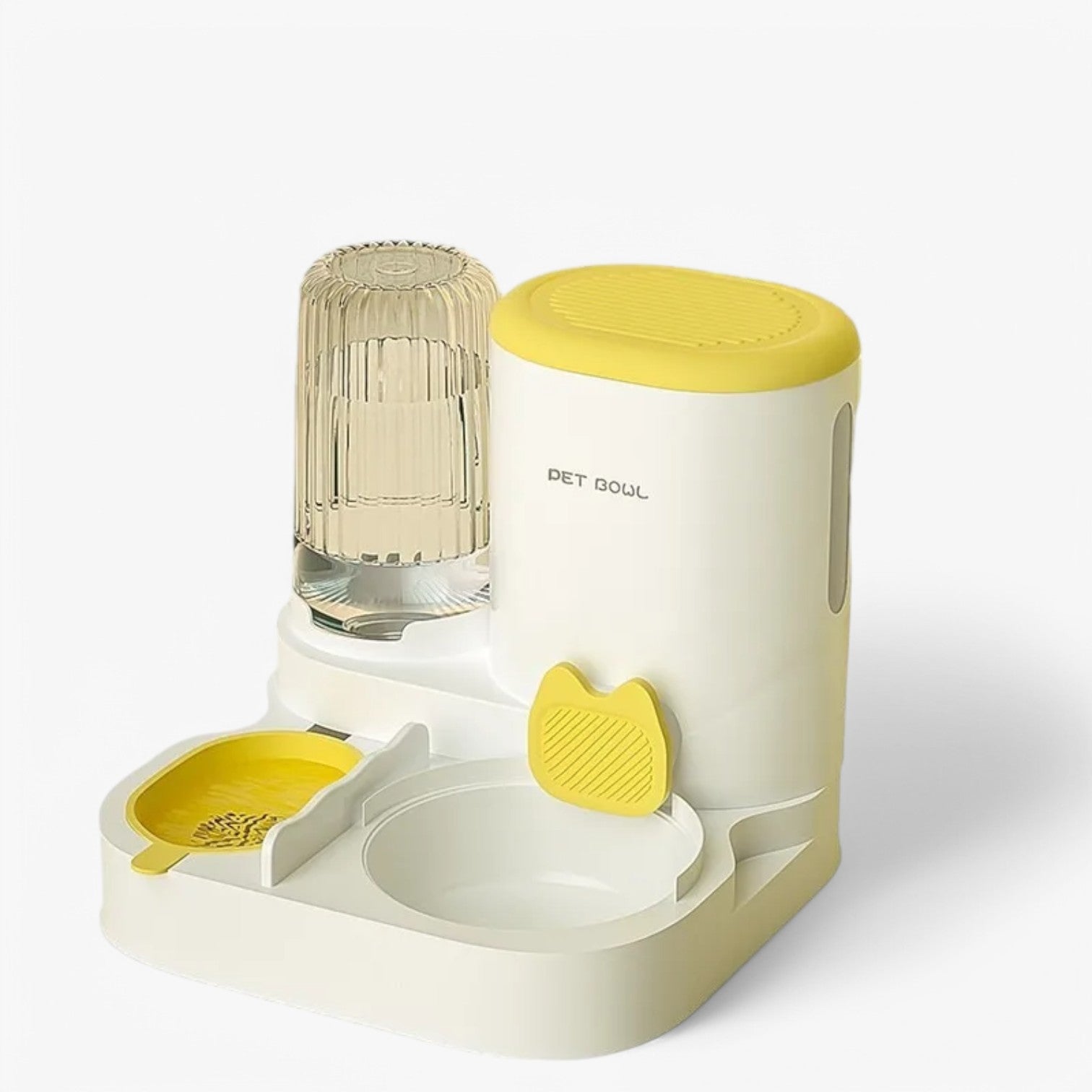 Distributore Automatico di Cibo – Sempre Acqua e Cibo Fresco - Giallo-standard - acqua automatico cibo distributore distributore automatico fresco pet PET SUPPLIES pets & supplies sempre - Concept Palermo
