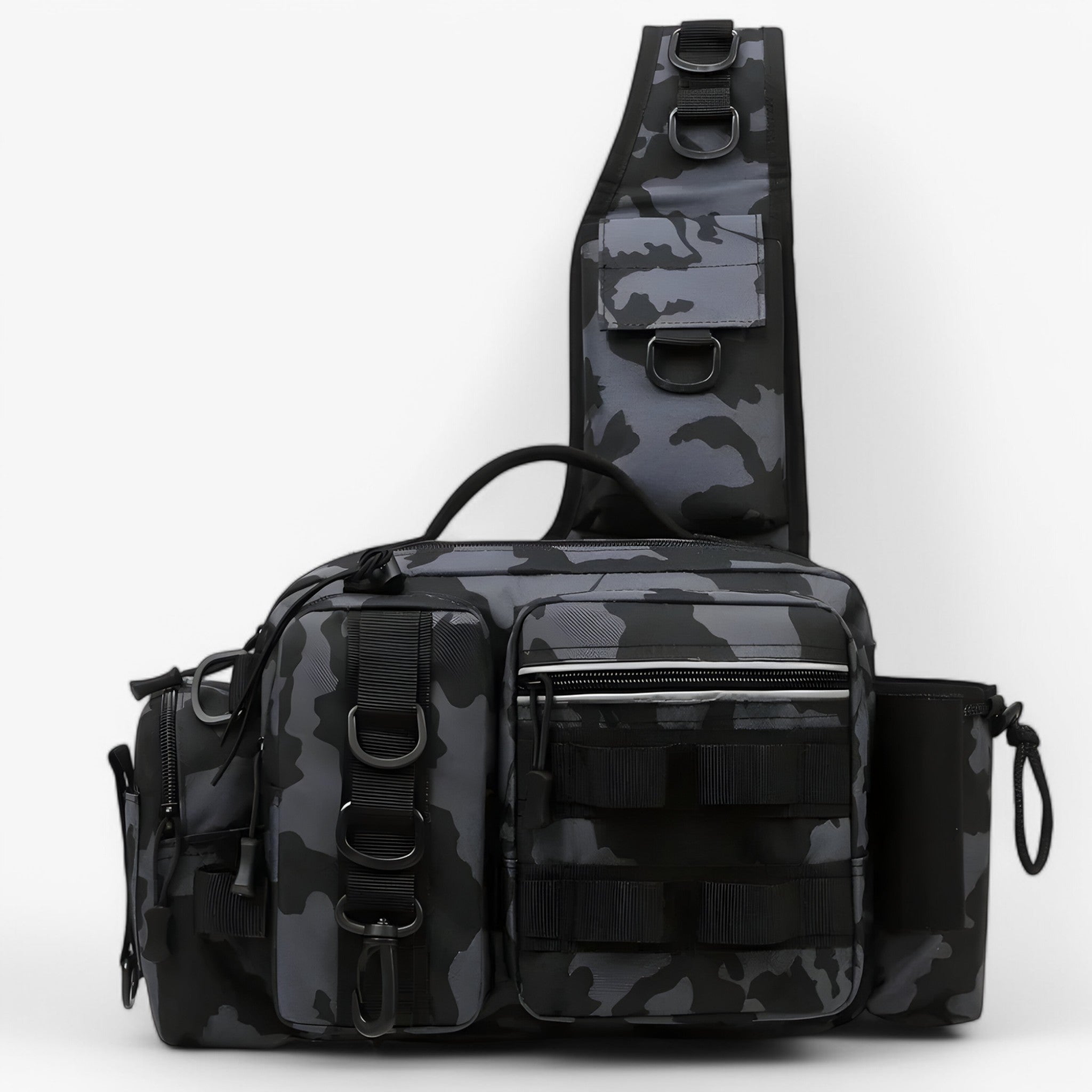 Borse da pesca con portapescatori e design a due livelli Uomo - Nero-camuffa - bag bags borse borse pesca design fishing bag livelli pesca portapescatori uomo - Concept Palermo