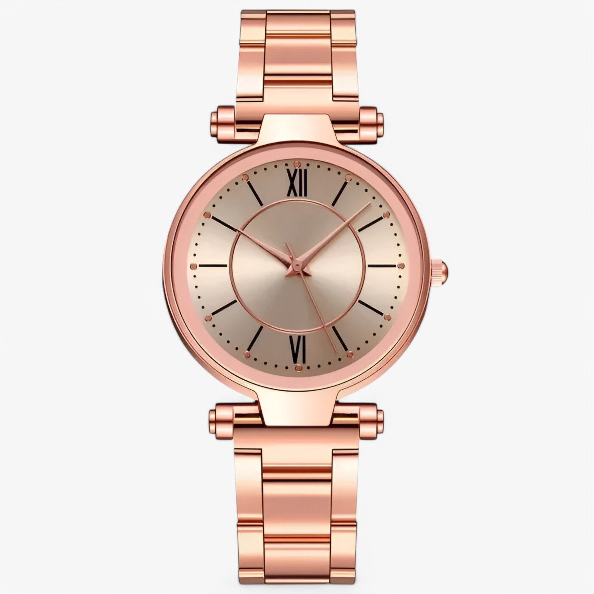 Orologio classico in acciaio rosa - Oro rosa - acciaio female watch orologio orologio acciaio watch for women watches - Concept Palermo
