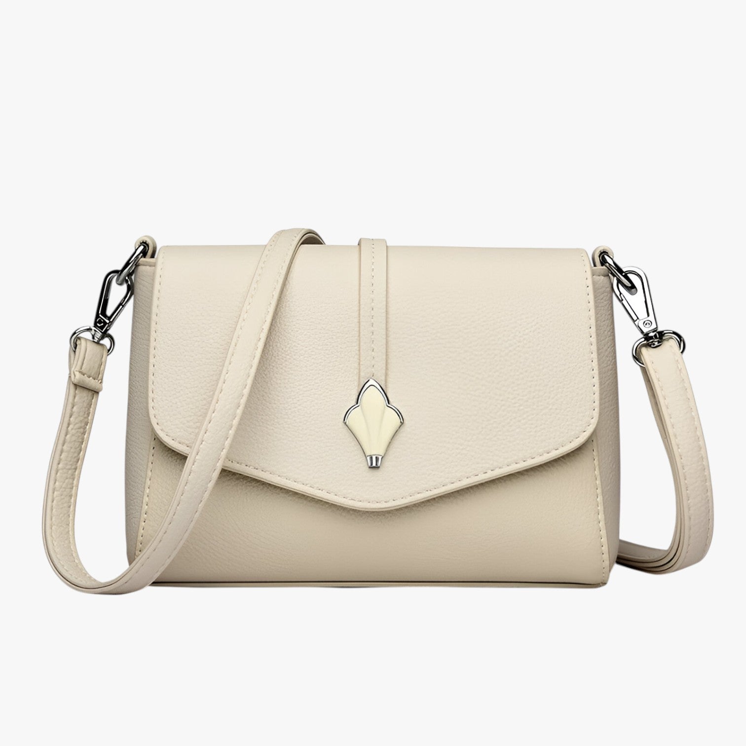 Borsa a Tracolla Nera Donna in Pelle PU, Piccola Elegante con Catena Oro e Interno Spazioso - Grigio chiaro - bags borsa borsa tracolla handbags pelle tracolla women bags Women's handbags Women's shoulder bag - Concept Palermo
