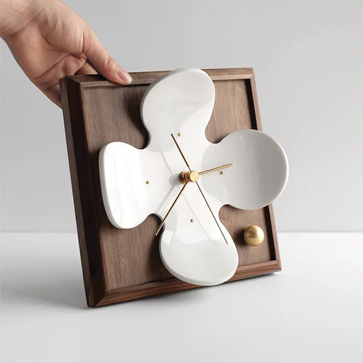 Tulipa Orologio da Parete Design per Trasformare la Tua Casa Oro Legno Uomo - - casa Decor design legno orologio parete trasformare tulipa tulipa orologio Wall Clock - Concept Palermo