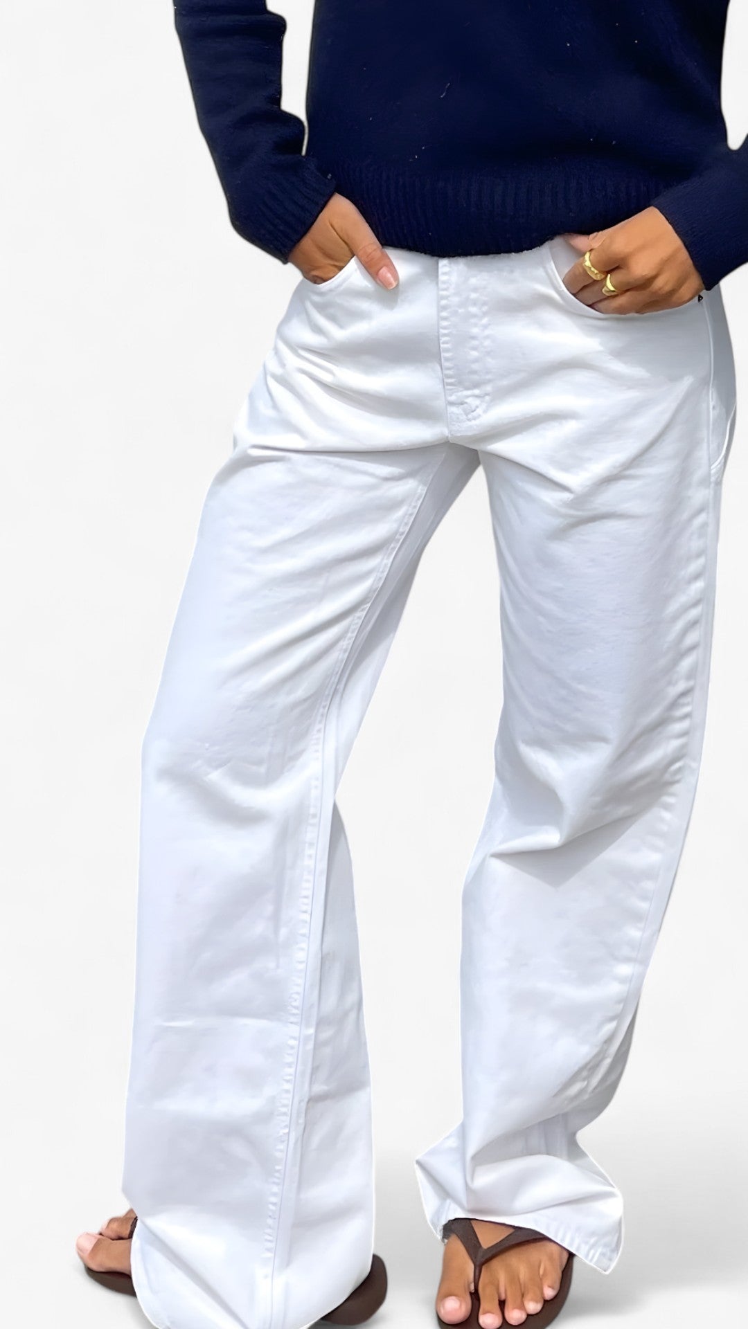 Jeans Donna Slim Fit Vita Bassa Blu con Stampa Stelle Casual - - bassa donna jeans jeans vita pants pants for women stampa stelle vita - Concept Palermo