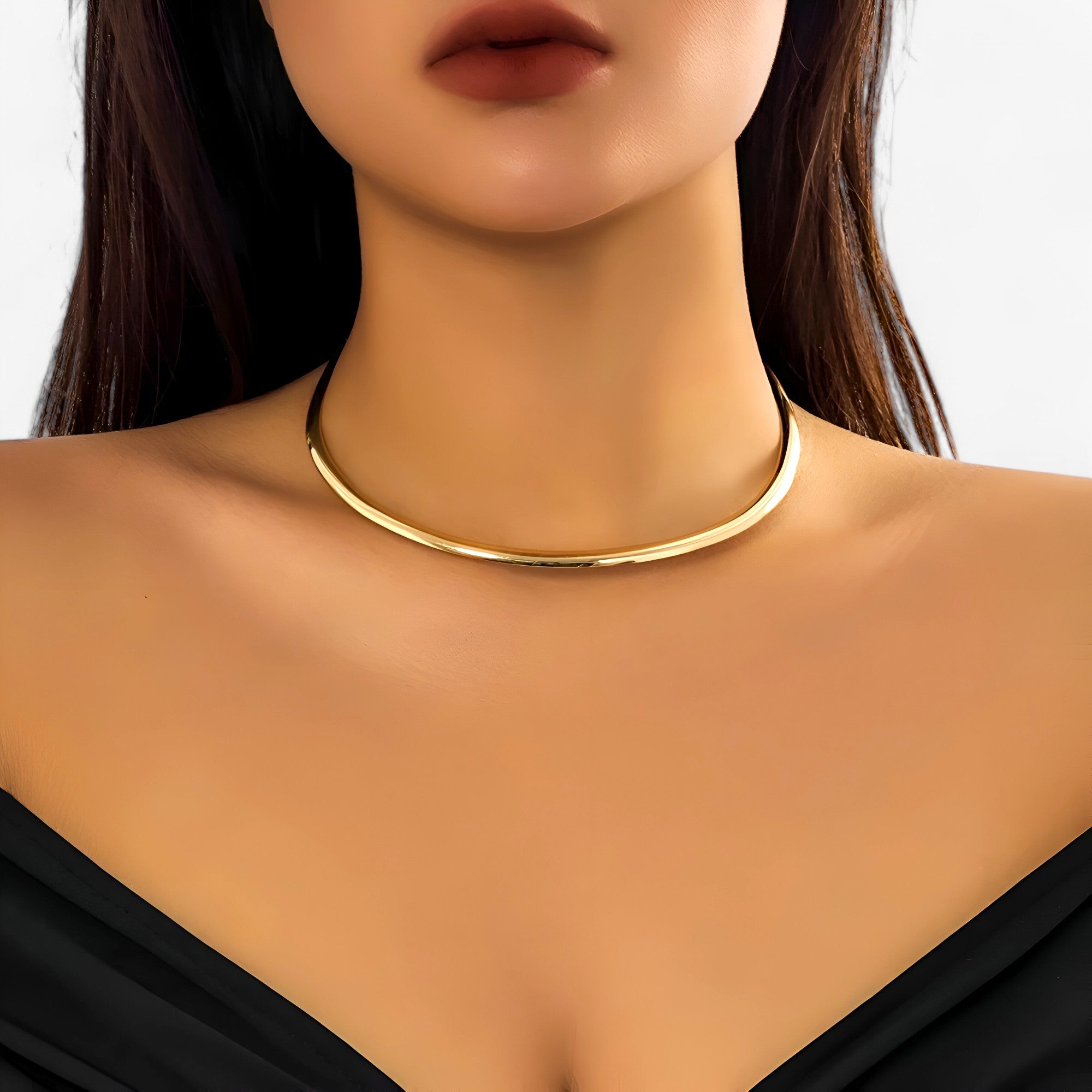 Collana Choker Oro Singola - Opzione di Stile per Ogni Look da Festa Lana Donna - - choker collana collana choker donna festa jewelry lana look necklaces Necklaces for Women WOMEN - Concept Palermo