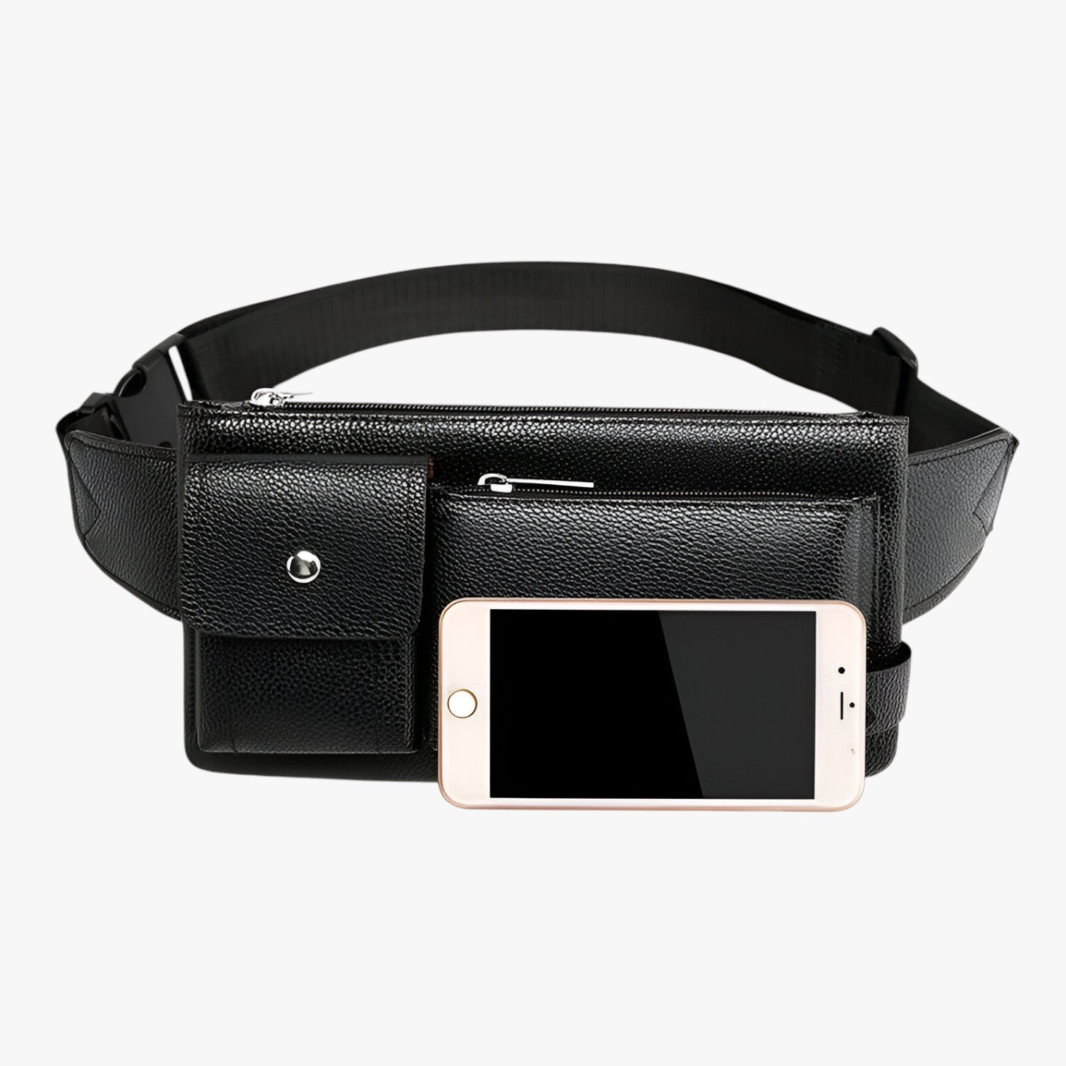 Borsa a Vita Multifunzionale in Pelle - Nero Taglia Grande - Bags bags for men borsa borsa vita Crossbody Bags multifunzionale pelle Shoulder & Crossbody Bags vita - Concept Palermo