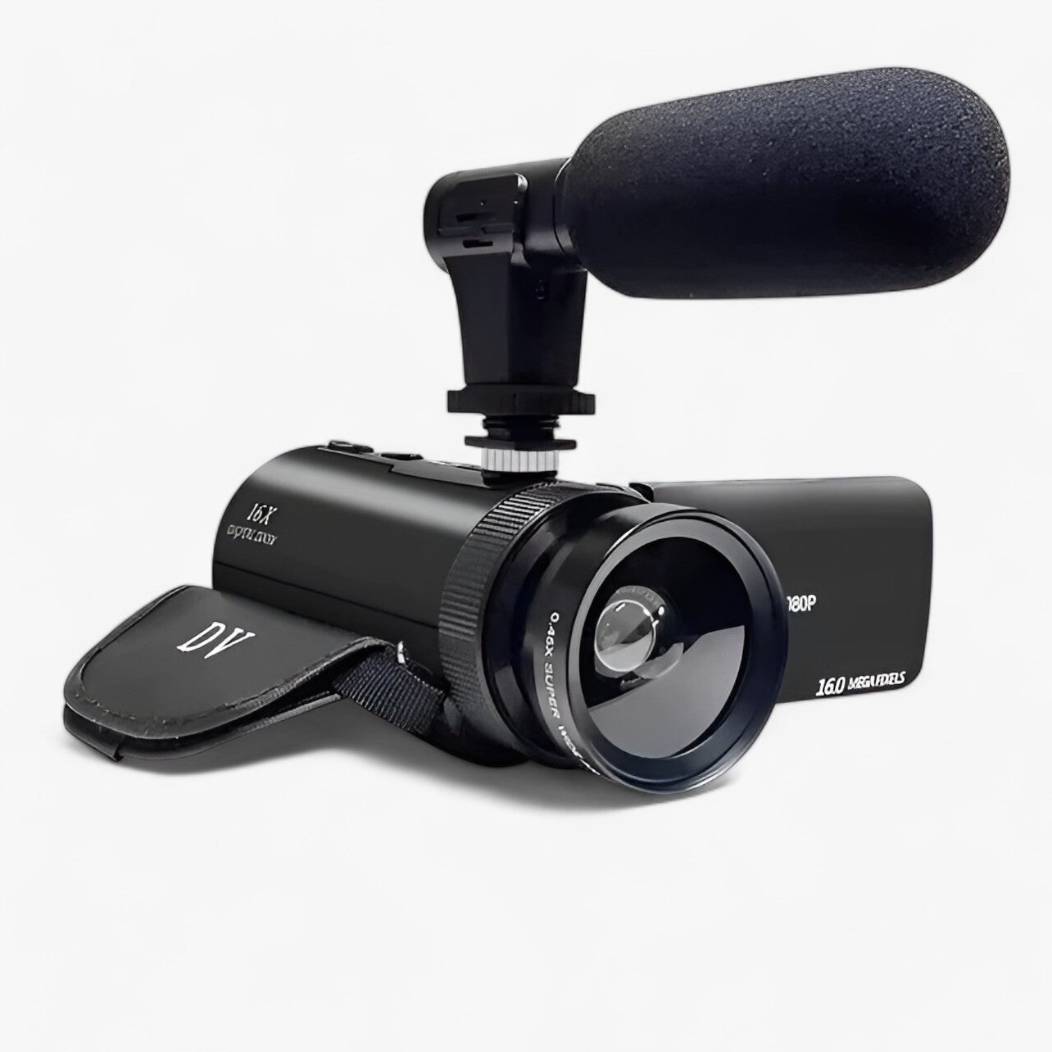 Camcorder HD con Microfono per Vlog Lino Uomo - Nessuna Scheda - camcorder camcorder microfono camera gadget gadgets lino microfono uomo vlog - Concept Palermo