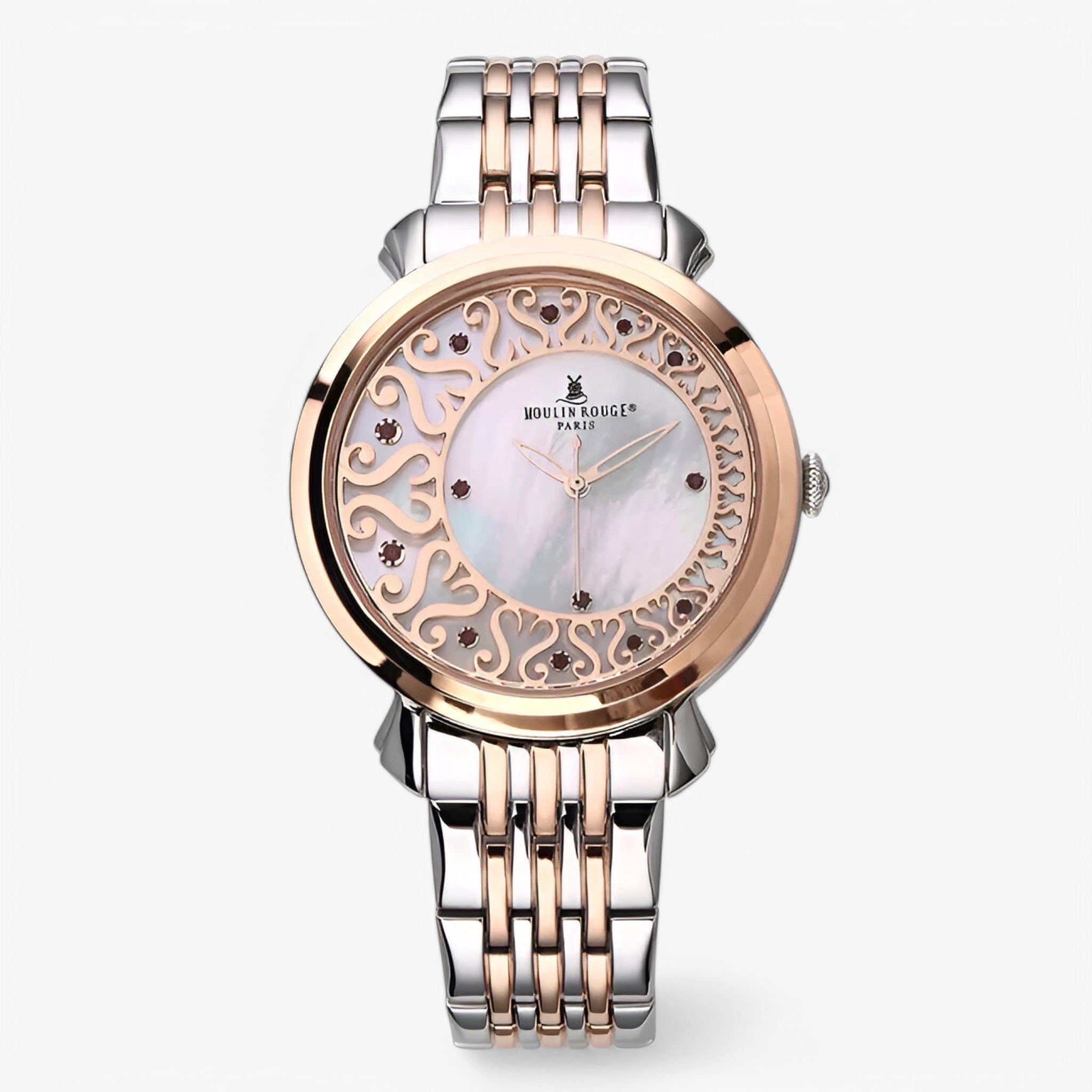 Orologio vintage in acciaio con fibbia a farfalla - rosa - acciaio farfalla female watch fibbia orologio orologio vintage vintage watch for women watches - Concept Palermo