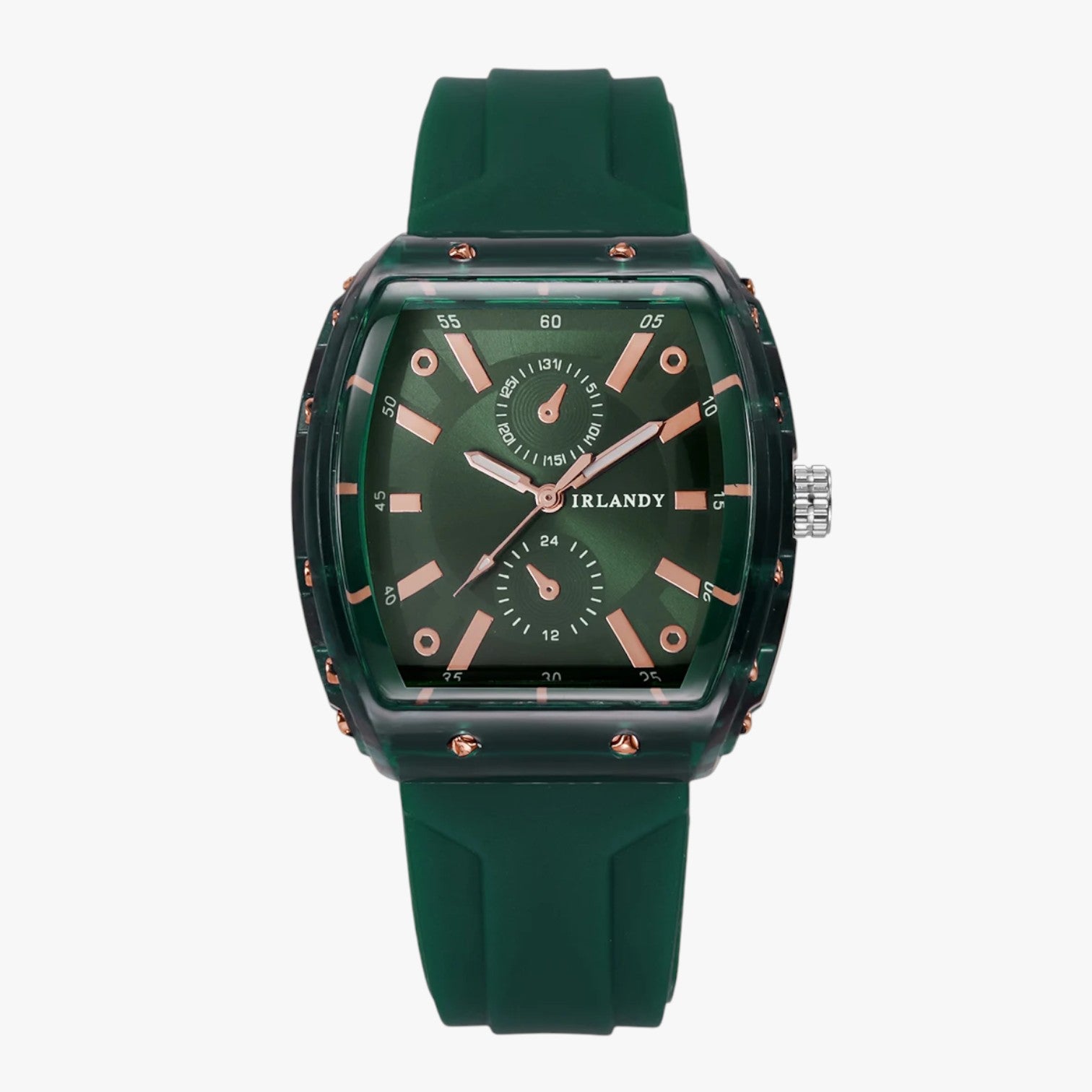 Orologio da polso femminile in silicone casual - Verde senza scatola - casual female watch femminile ladies watch orologio orologio polso polso silicone watch watch for women watches - Concept Palermo