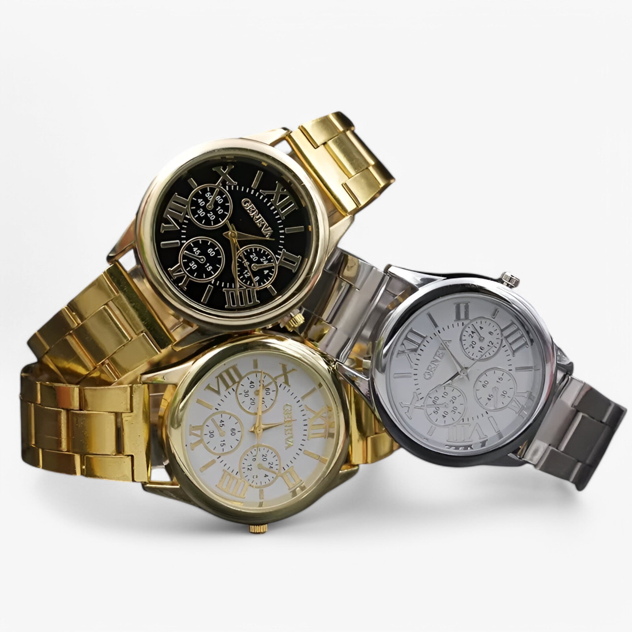 Orologio casual da uomo in acciaio con 3 quadranti - - acciaio casual female watch orologio orologio casual quadranti uomo watch for women watches - Concept Palermo