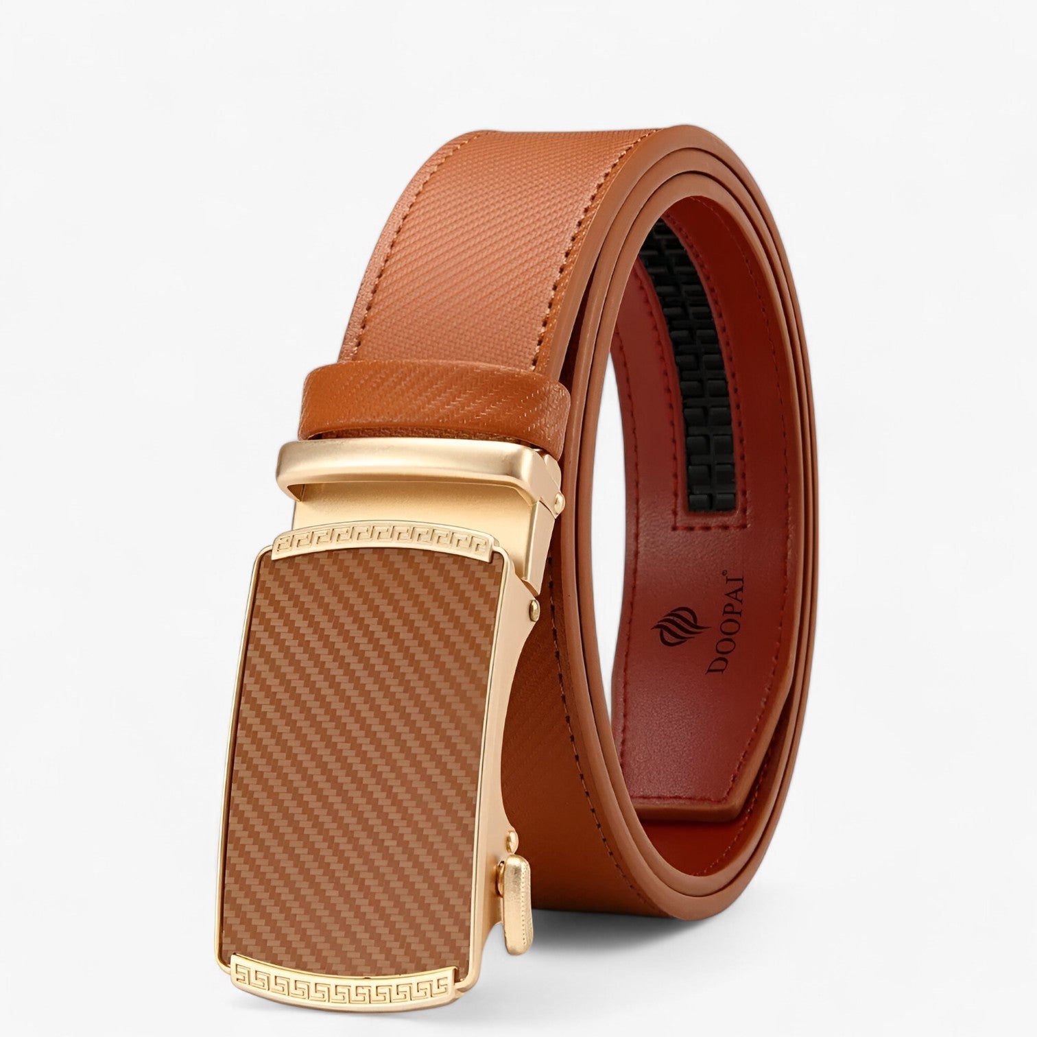 Cintura Automatica in Pelle di Lusso con Fibbia Regolabile Uomo - Marrone - automatica belts cintura cintura automatica fibbia mens accessory Mens belt pelle regolabile uomo - Concept Palermo