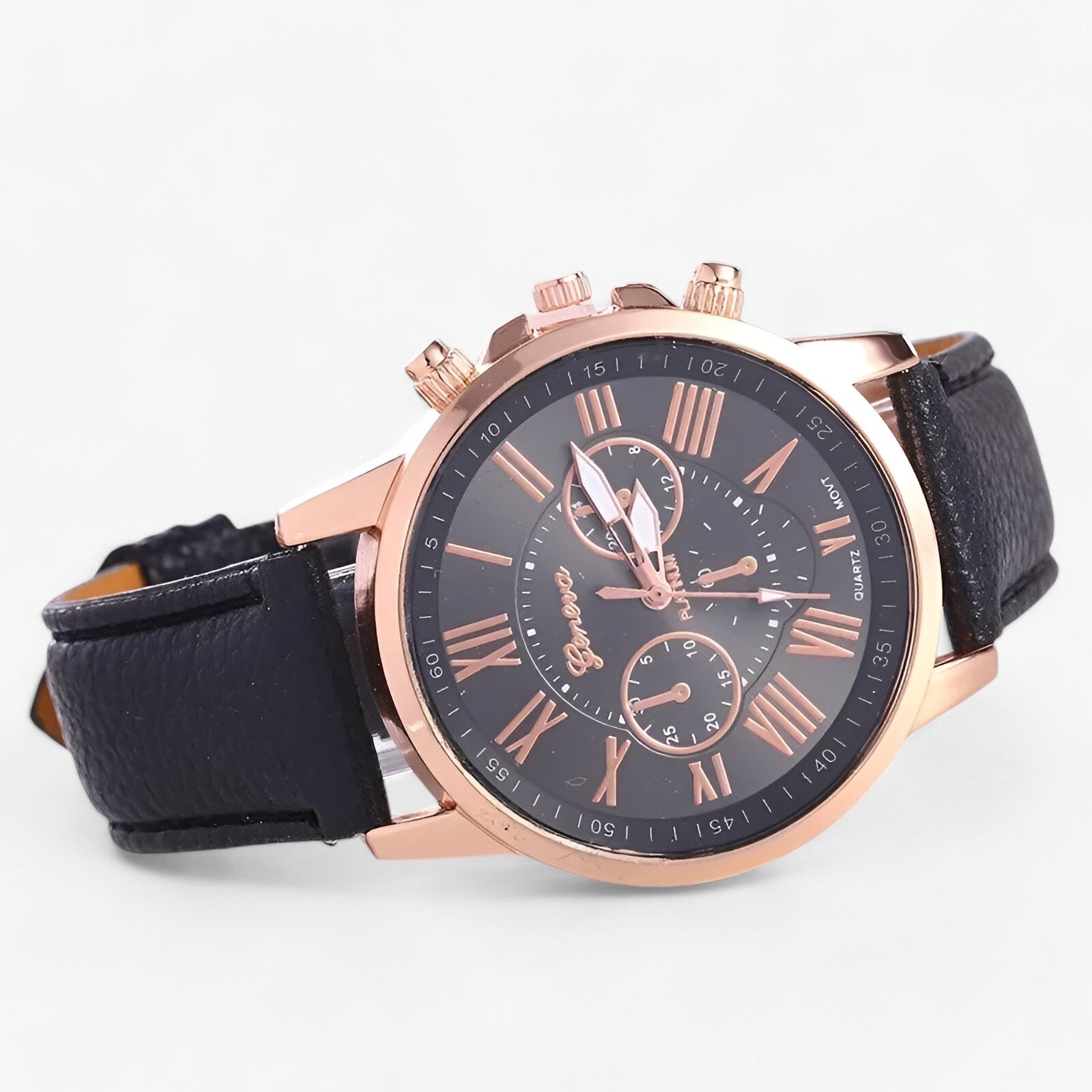 Orologio da donna di lusso - Impermeabile in pelle per ogni occasione - Nero - donna Elegant watch impermeabile lady watch occasione ogni orologio orologio donna pelle watch for women watches WOMEN wrist watches for women - Concept Palermo