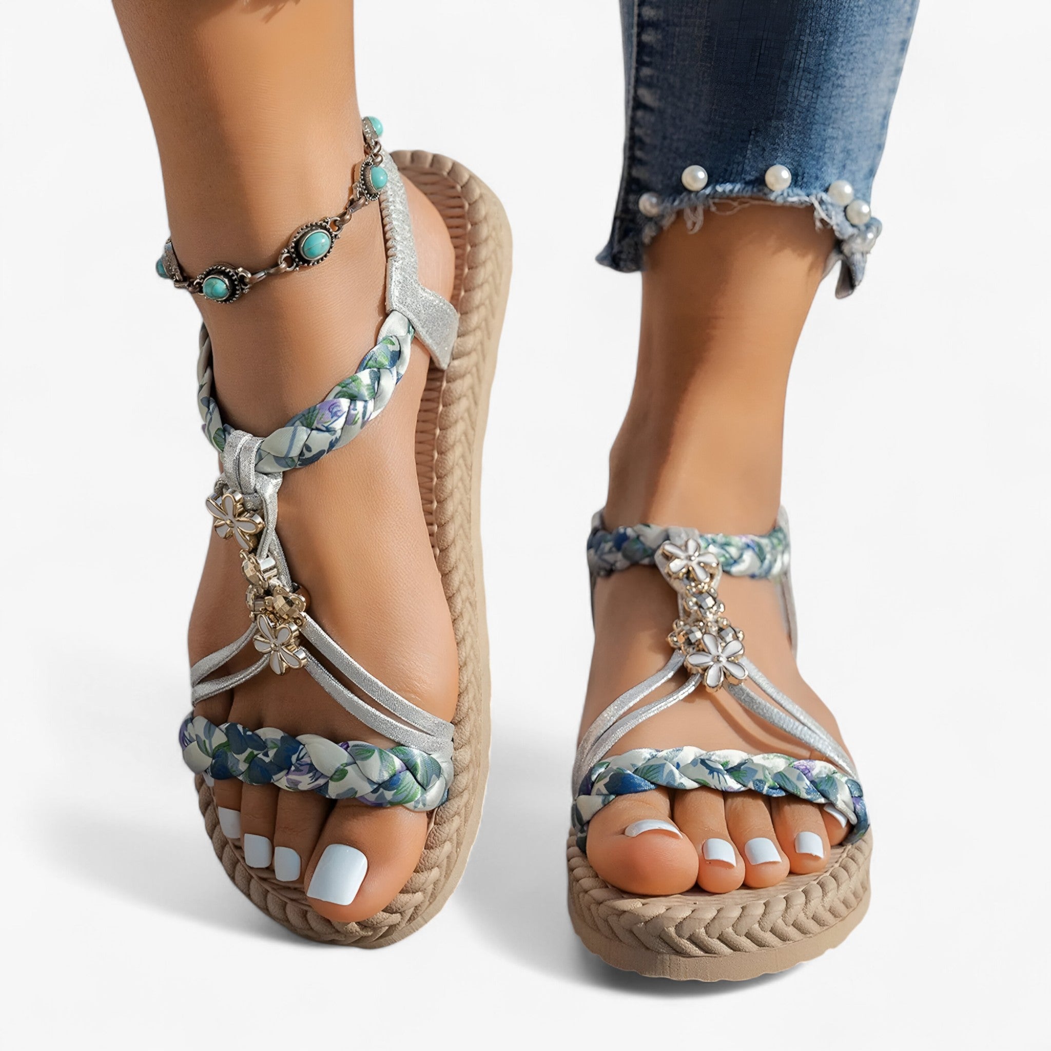 Sandali Estivi con Zeppa Donna - - donna estivi sandalen sandali sandali estivi sandals schoenen zeppa - Concept Palermo