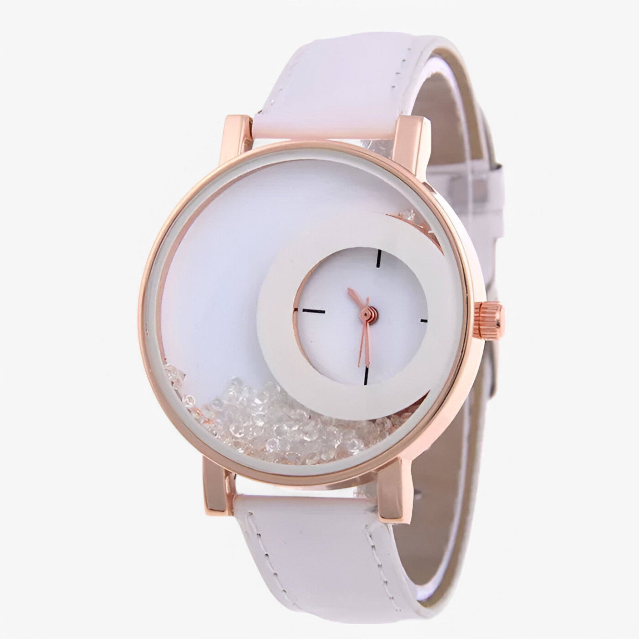 Orologio da donna con quadrante brillante - Bianca - brillante donna female watch orologio orologio donna quadrante watch for women watches - Concept Palermo
