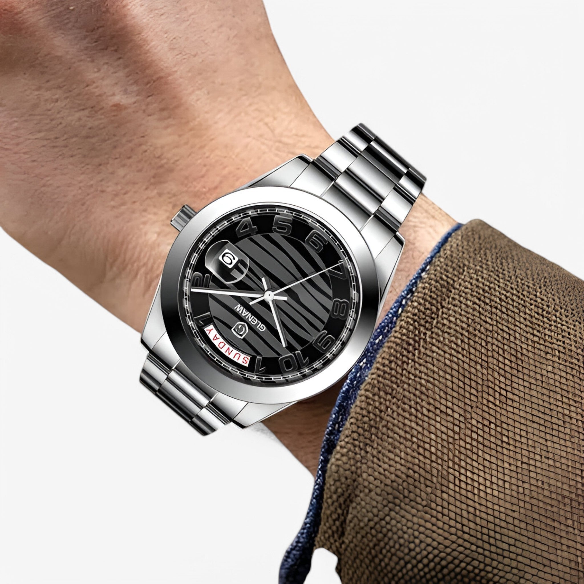 Orologio Multifunzione in Acciaio Inossidabile Uomo - - accessoires acciaio horloges inossidabile multifunzione orologio orologio multifunzione uomo watches - Concept Palermo