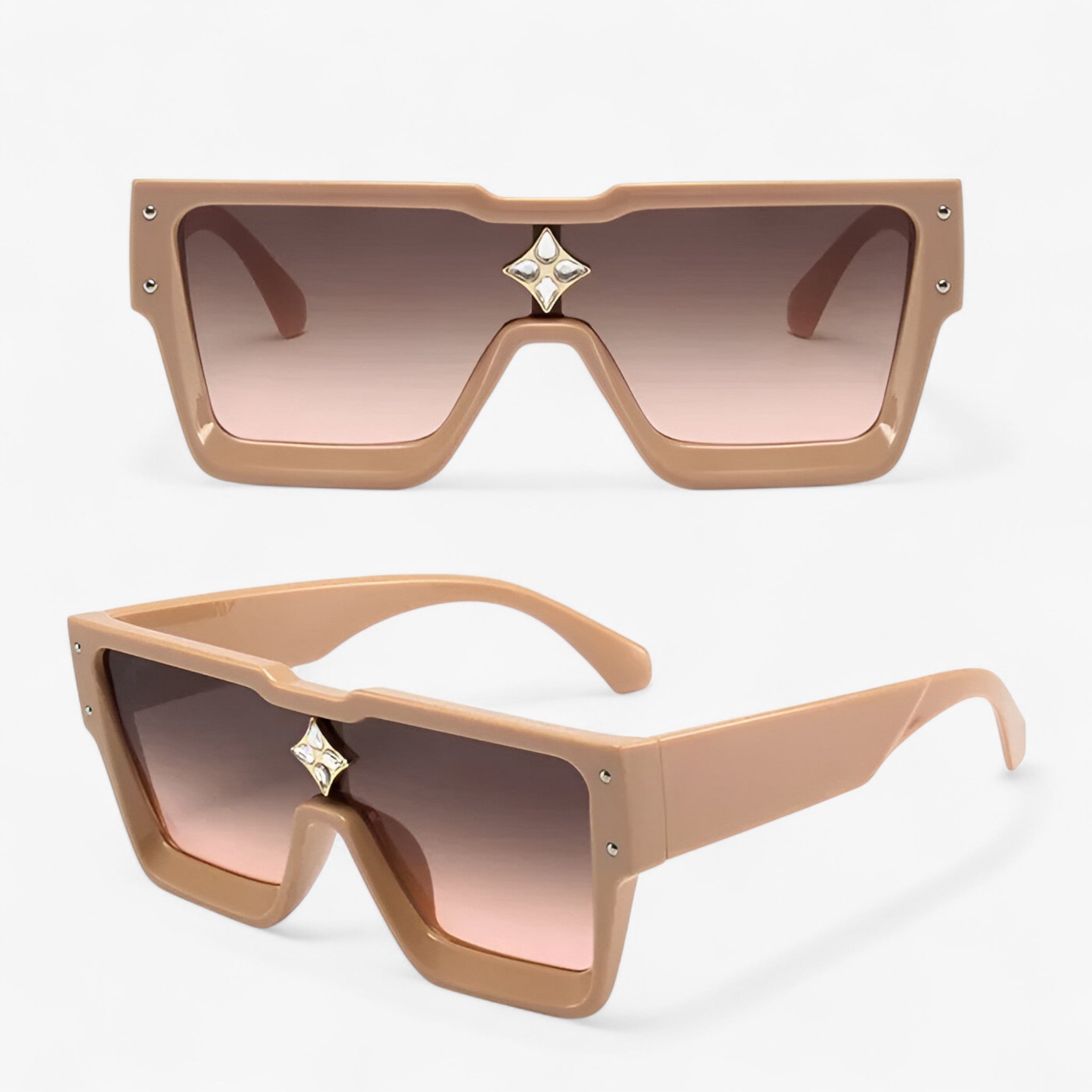 Occhiali da sole quadrati unisex con protezione UV400 Uomo - C3 - Fashion Sunglasses mens sunglasses occhiali occhiali sole protezione quadrati sole sunglasses sunglasses polarized men unisex uomo - Concept Palermo