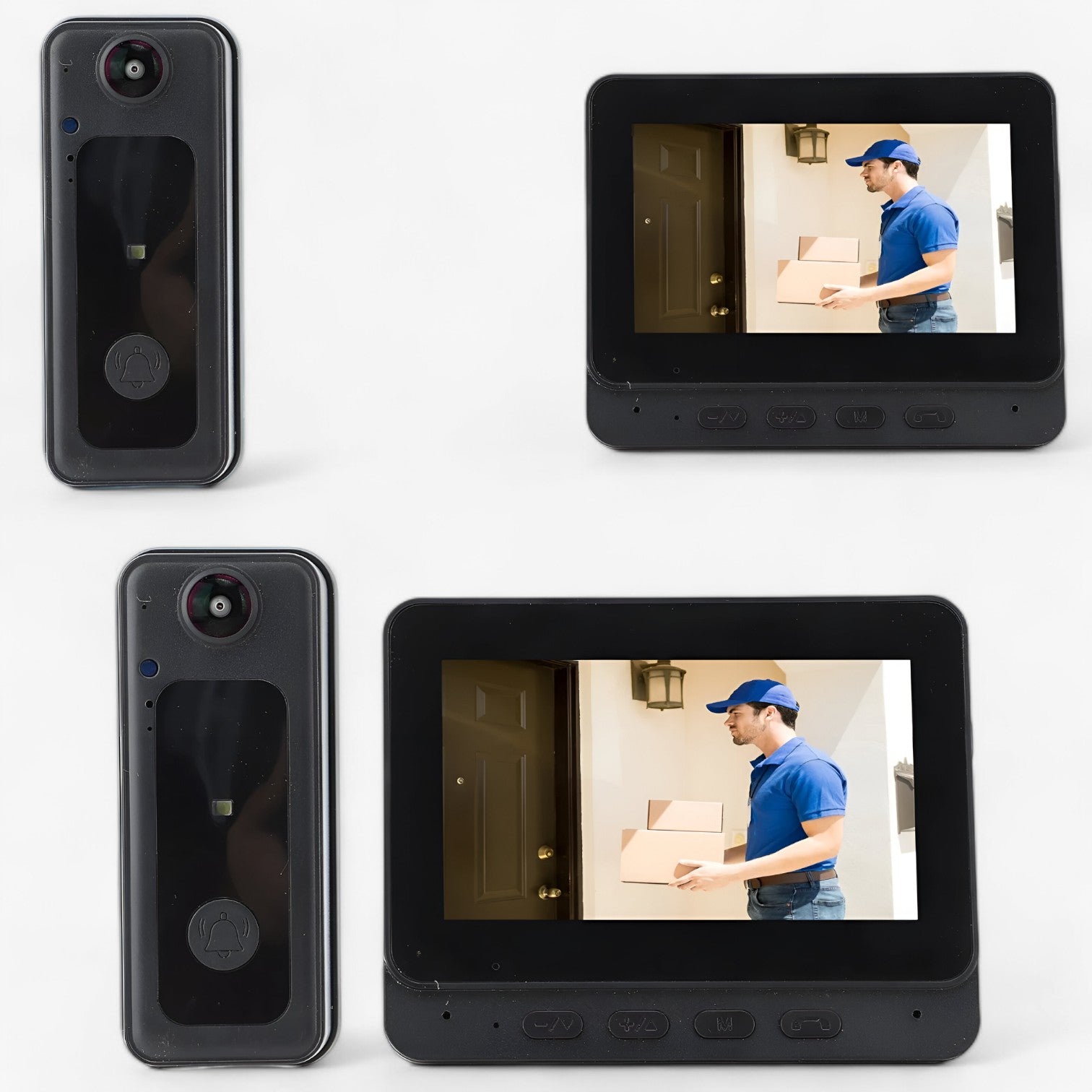Campanello video wireless con lente grandangolare da 8MP Uomo - - camera campanello campanello video gadget gadgets grandangolare lente uomo video wireless - Concept Palermo