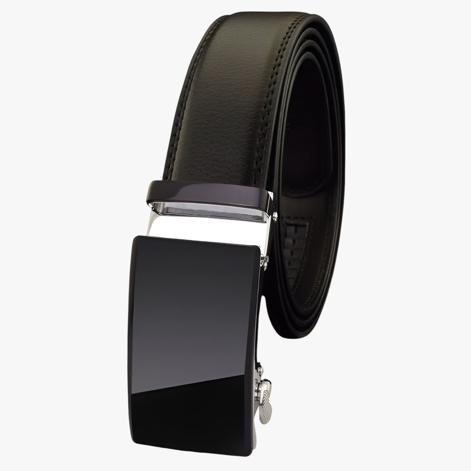 Cintura Uomo Bianca in Pelle Vegana - Designer Sostenibile - Nero - belts bianca cintura cintura bianca designer mens accessory Mens belt sostenibile uomo - Concept Palermo