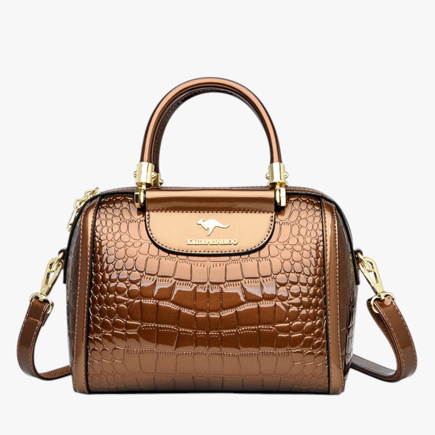 Borsa a Tracolla Grande Nera Donna in Vera Pelle Italiana - Spaziosa, Elegante e Funzionale - Oro - Bags borse eleganza eleganza portata firmate mano portata tracolla women bag Women's handbags - Concept Palermo