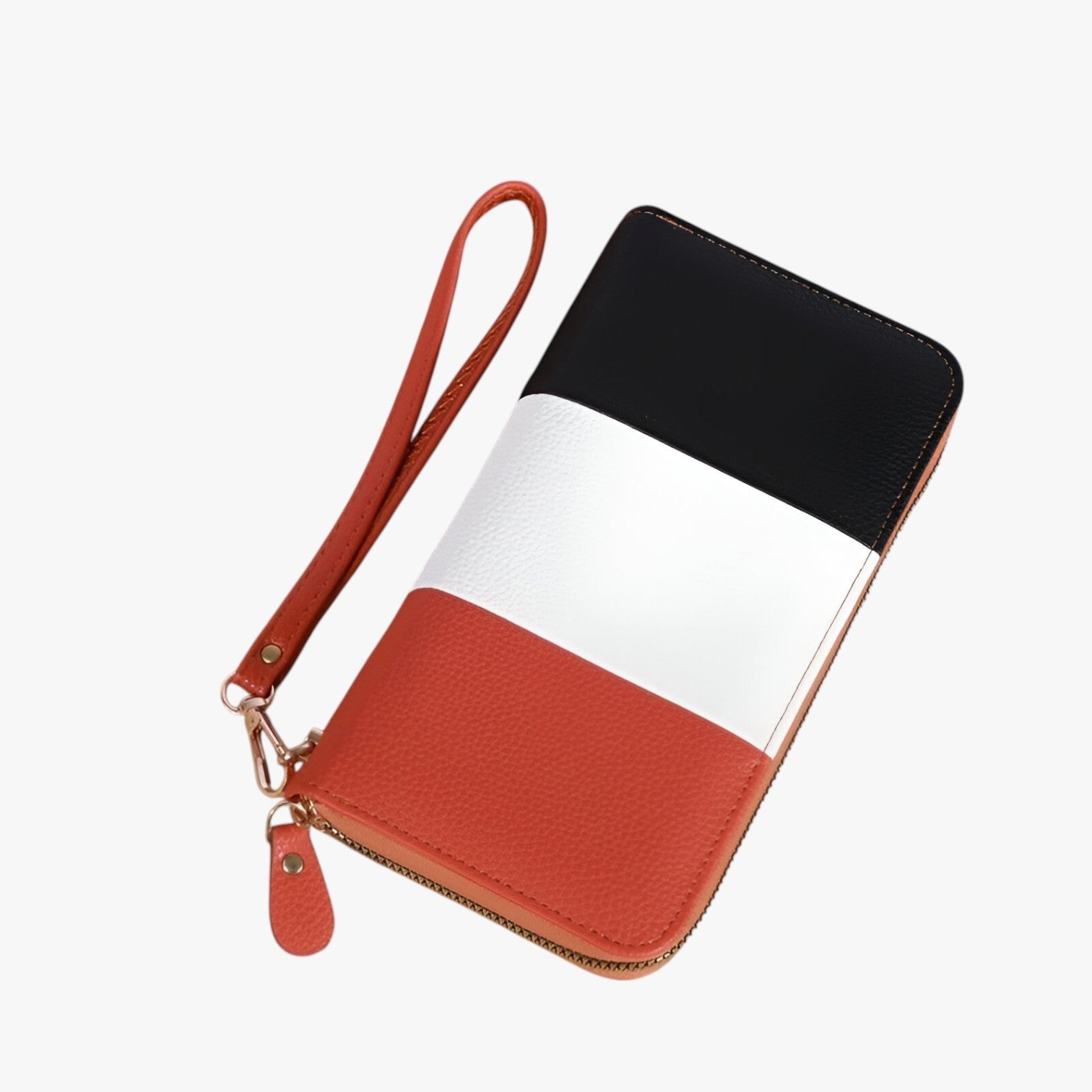 Portafoglio di lusso in pelle tricolore - protezione RFID e spazioso - Marrone - pelle portafoglio portafoglio pelle protezione rfid spazioso tricolore wallet wallets womens wallet - Concept Palermo