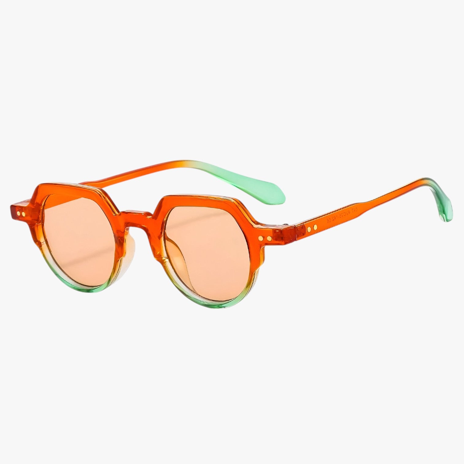 Occhiali da Sole Punk UV400 Design Irregolare Retrò con Lenti Oceaniche - arancione come in foto - design Fashion Sunglasses irregolare lenti occhiali occhiali sole oceaniche punk retr sun glasses Sunglasses - Concept Palermo