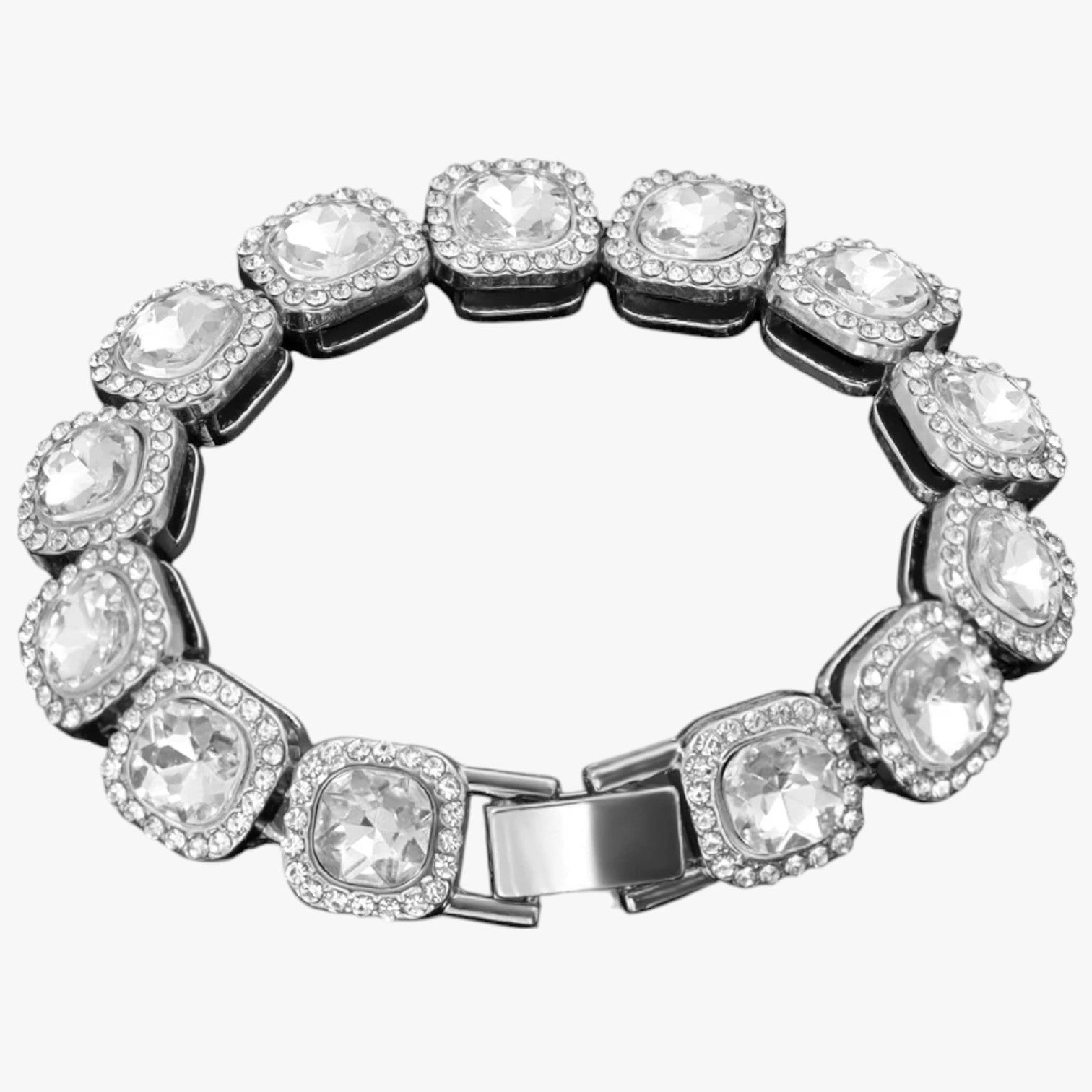Bracciale Tennis con Ciondoli Cuore & Cristallo – Eleganza Hip Hop per Ogni Occasione Donna - - bracciale bracciale tennis BRACELET BRACELET FOR WOMEN BRACELETS bracelets for women ciondoli cristallo cuore donna eleganza jewelry women bracelets - Concept Palermo