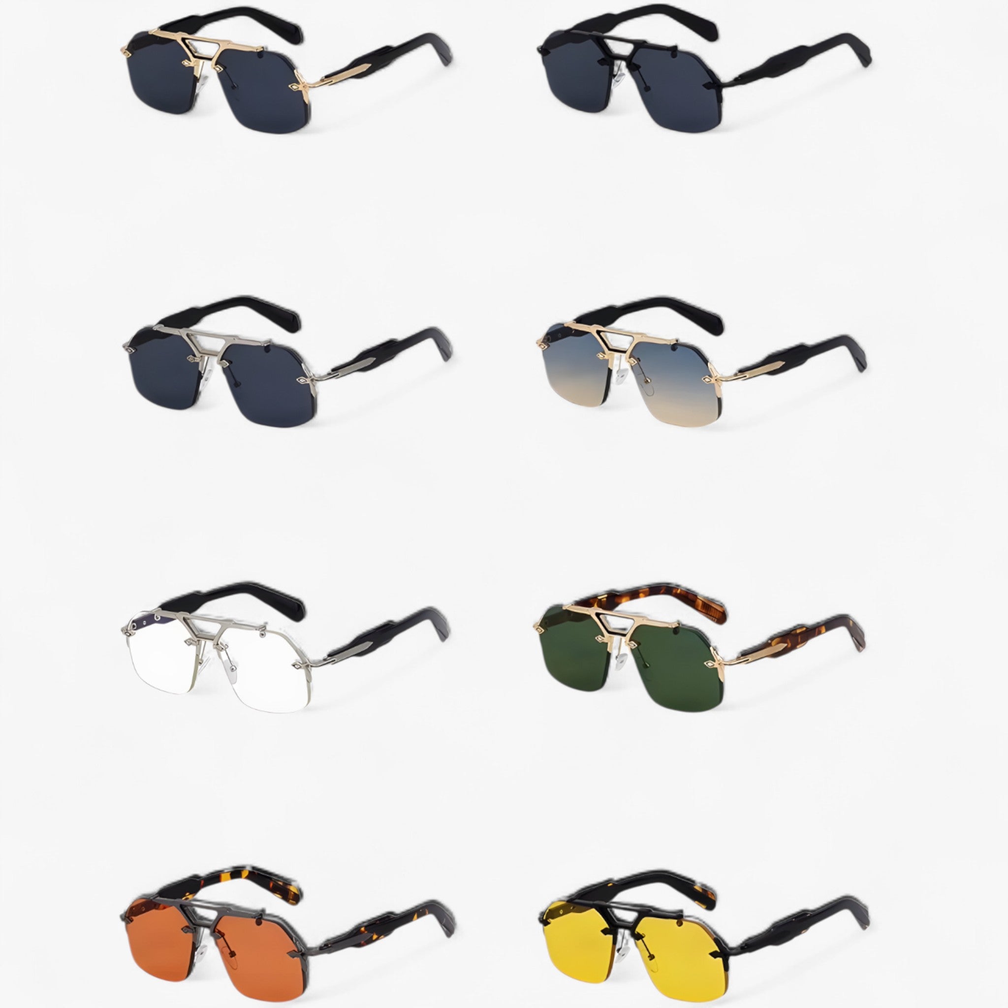 Occhiali da sole oversize punk senza montatura in metallo Uomo - - Fashion Sunglasses men sunglasses polarized mens sunglasses metallo montatura occhiali occhiali sole oversize Polarized man sunglasses punk sole sunglasses sunglasses polarized men - Concept Palermo