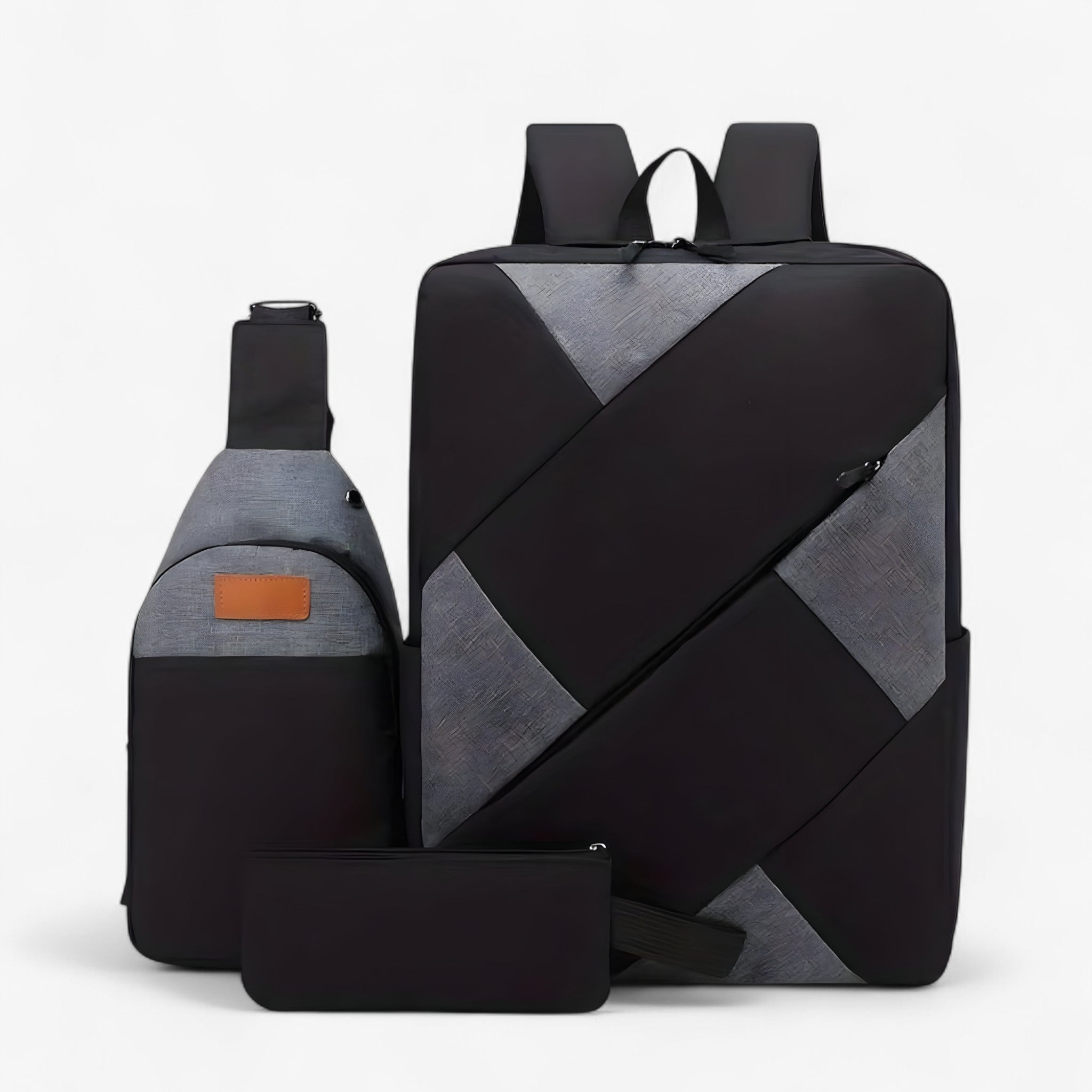 Set 3 in 1 con zaino e accessori coordinati Donna - Nero - accessori Backpack Backpacks bags coordinati donna zaino zaino accessori - Concept Palermo