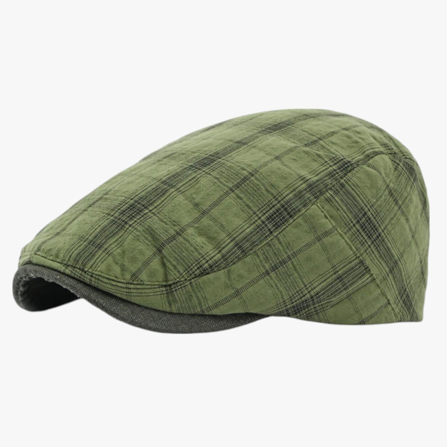 Berretto Tartan Retro in Cotone Uomo - verde - berretto berretto tartan caps cotone men's hat mens cap retro tartan uomo - Concept Palermo
