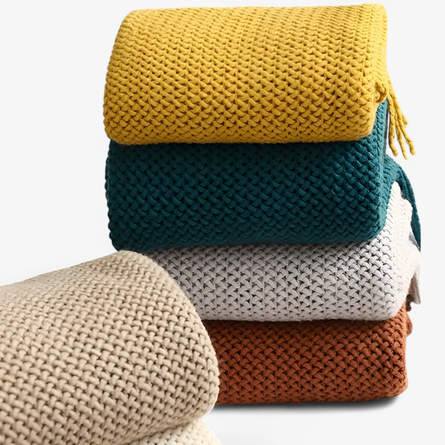 Plaid lavorato a maglia accogliente – morbido, caldo e stiloso con frange Uomo - - accogliente bedroom caldo frange Home home & garden lavorato maglia plaid plaid lavorato - Concept Palermo