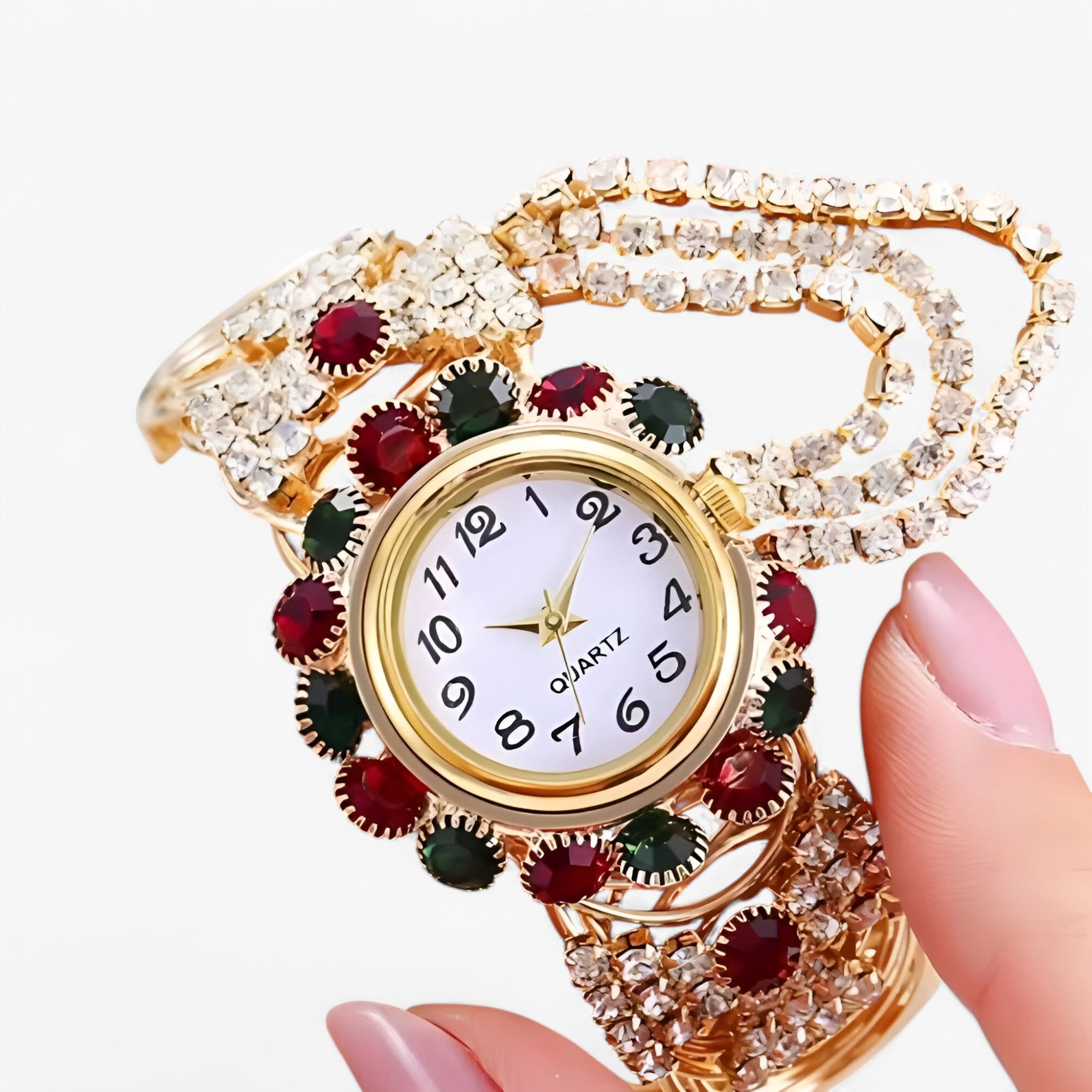 Orologio al quarzo con strass e cinturino in acciaio Uomo - - acciaio cinturino female watch orologio orologio quarzo quarzo strass uomo watch for women watches - Concept Palermo